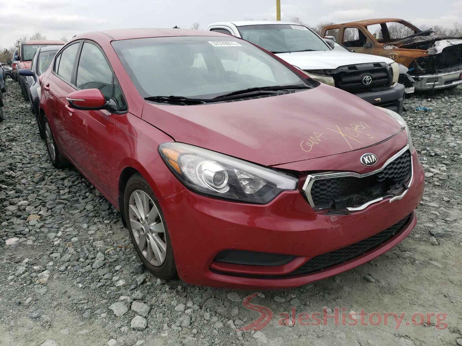 KNAFX4A68G5568622 2016 KIA FORTE