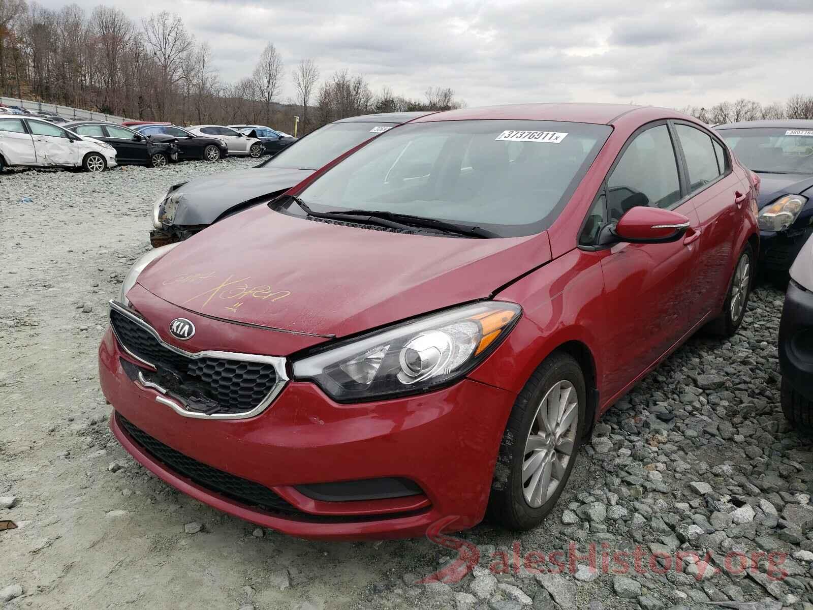 KNAFX4A68G5568622 2016 KIA FORTE