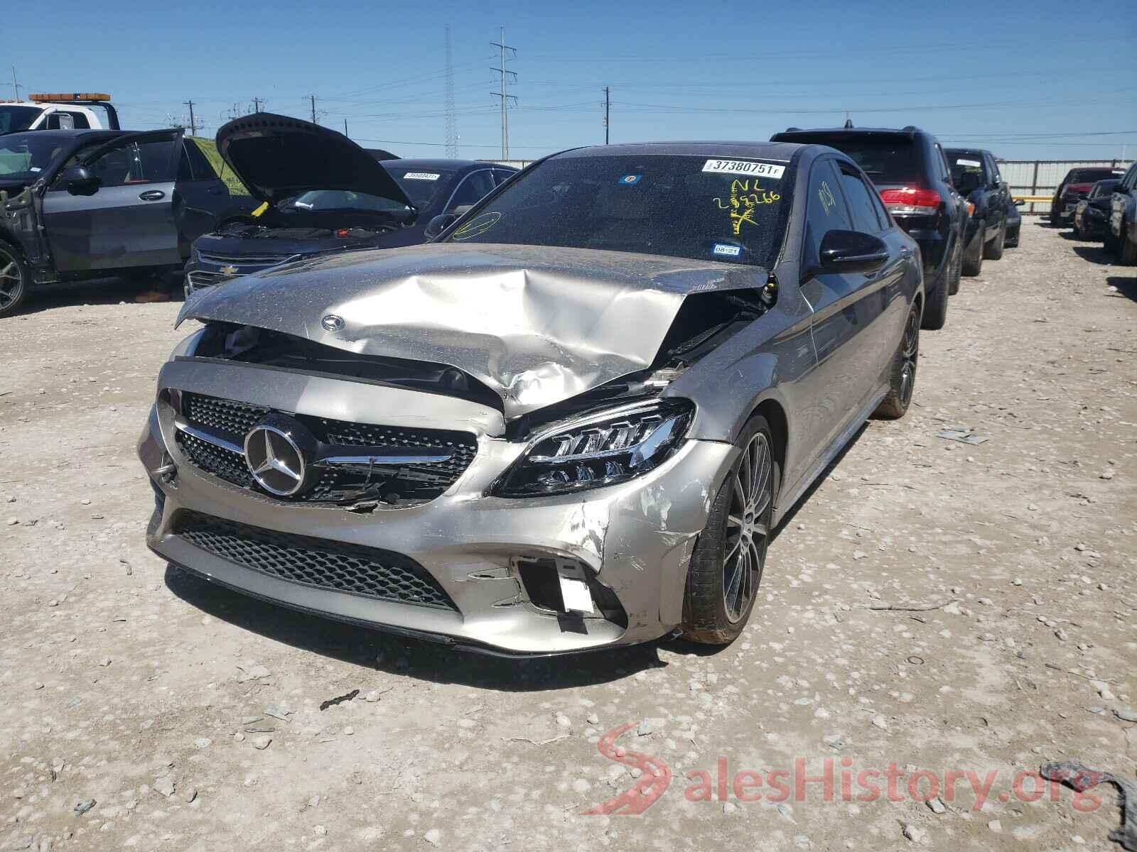 55SWF8DB3KU289266 2019 MERCEDES-BENZ C CLASS