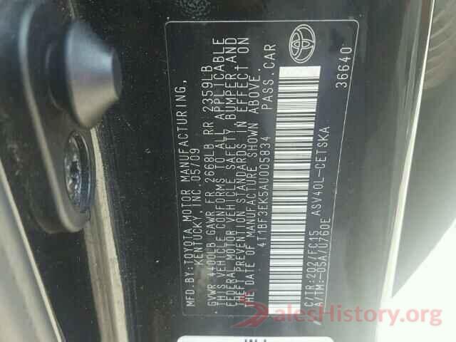 4T1BF3EK5AU005834 2010 TOYOTA CAMRY