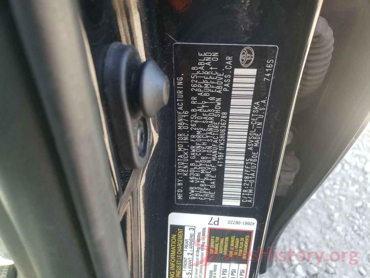 4T1BF1FK5HU636788 2017 TOYOTA CAMRY