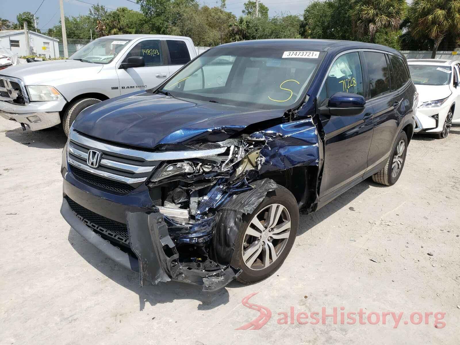 5FNYF5H33GB057298 2016 HONDA PILOT