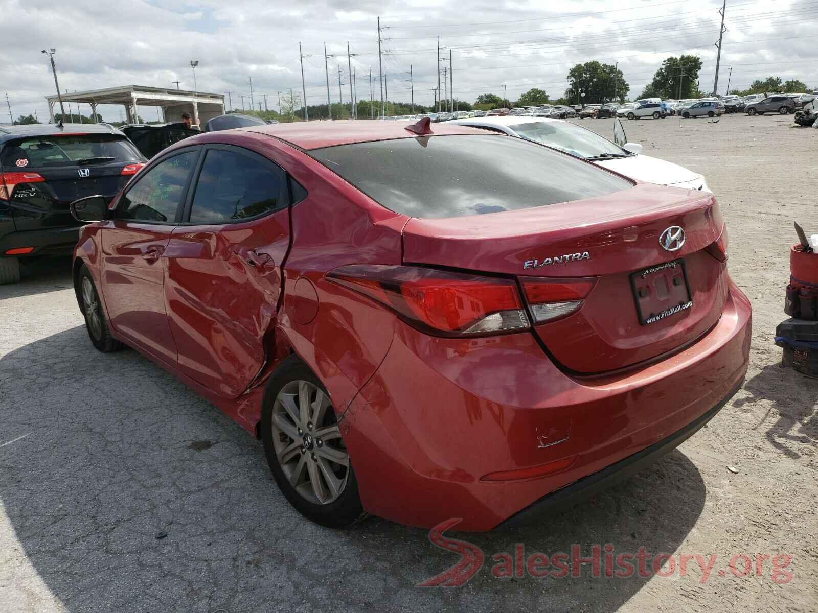 KMHDH4AE2GU485557 2016 HYUNDAI ELANTRA