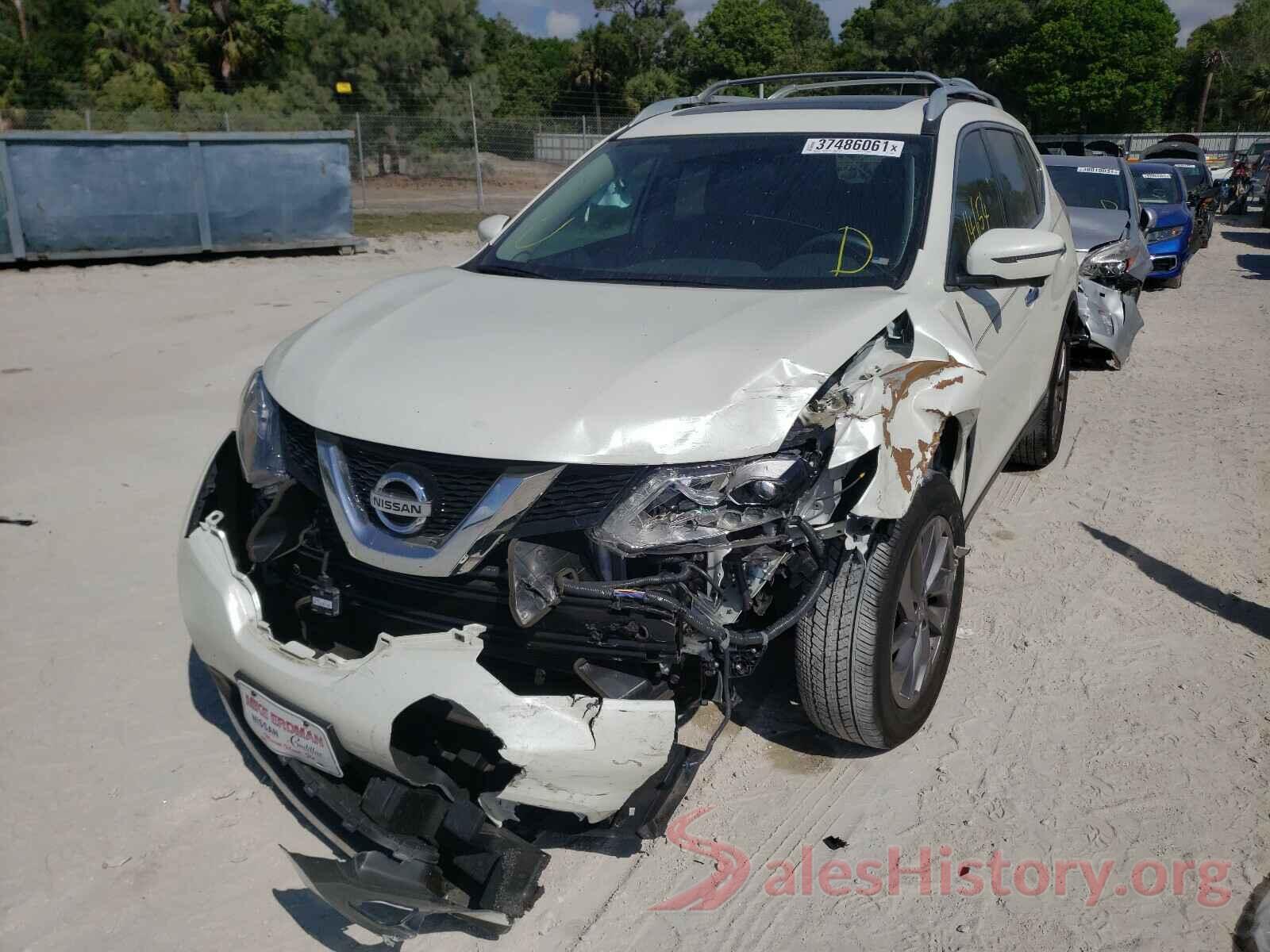 5N1AT2MT1GC734596 2016 NISSAN ROGUE