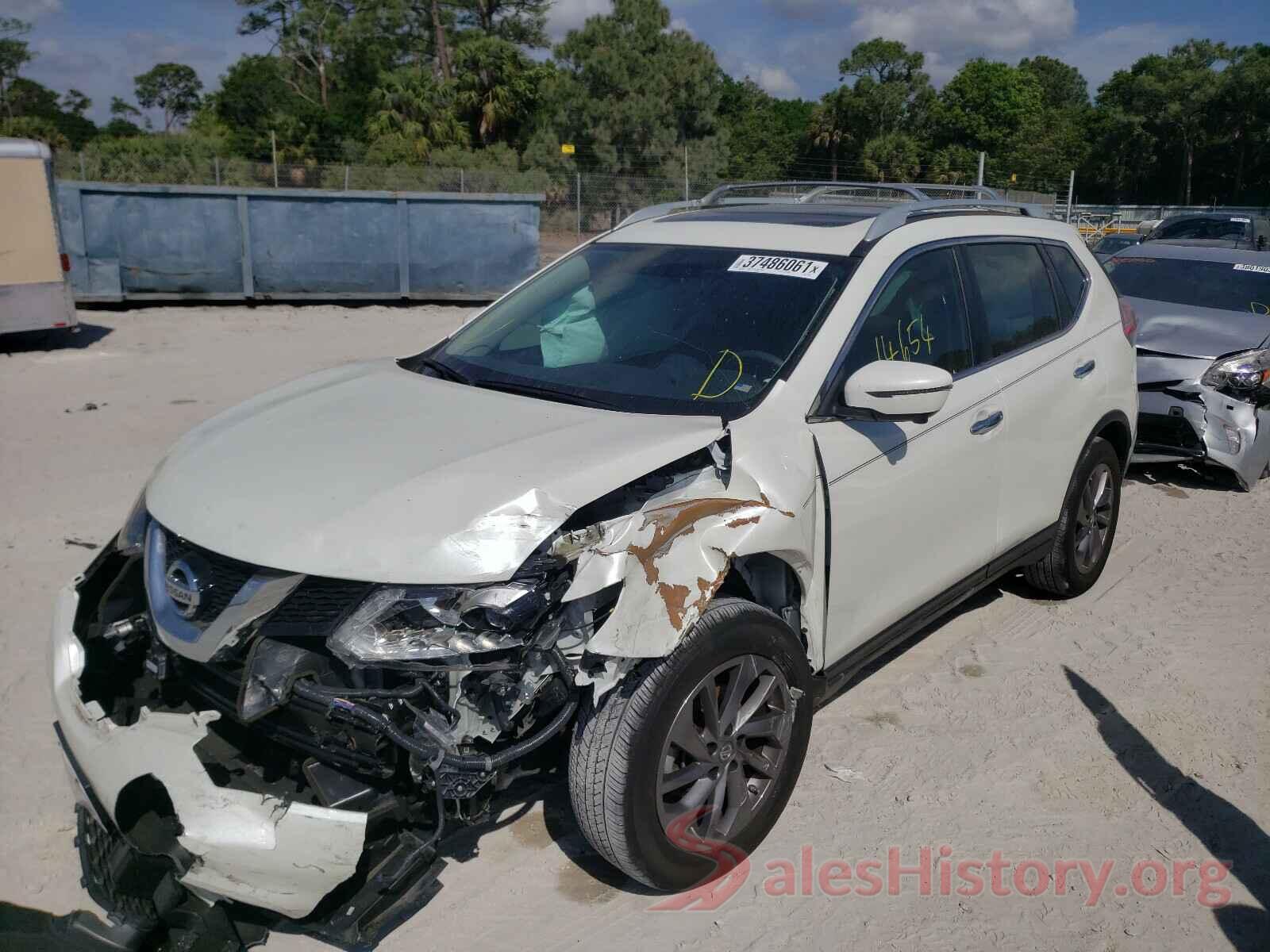 5N1AT2MT1GC734596 2016 NISSAN ROGUE