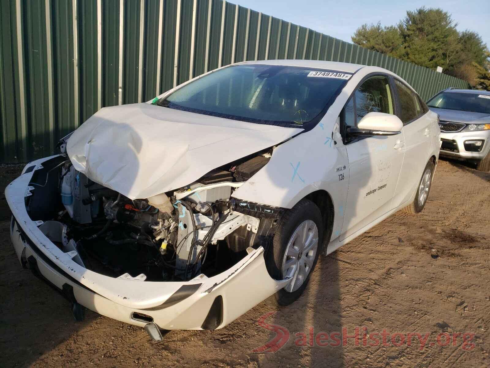 JTDKARFU9K3076824 2019 TOYOTA PRIUS