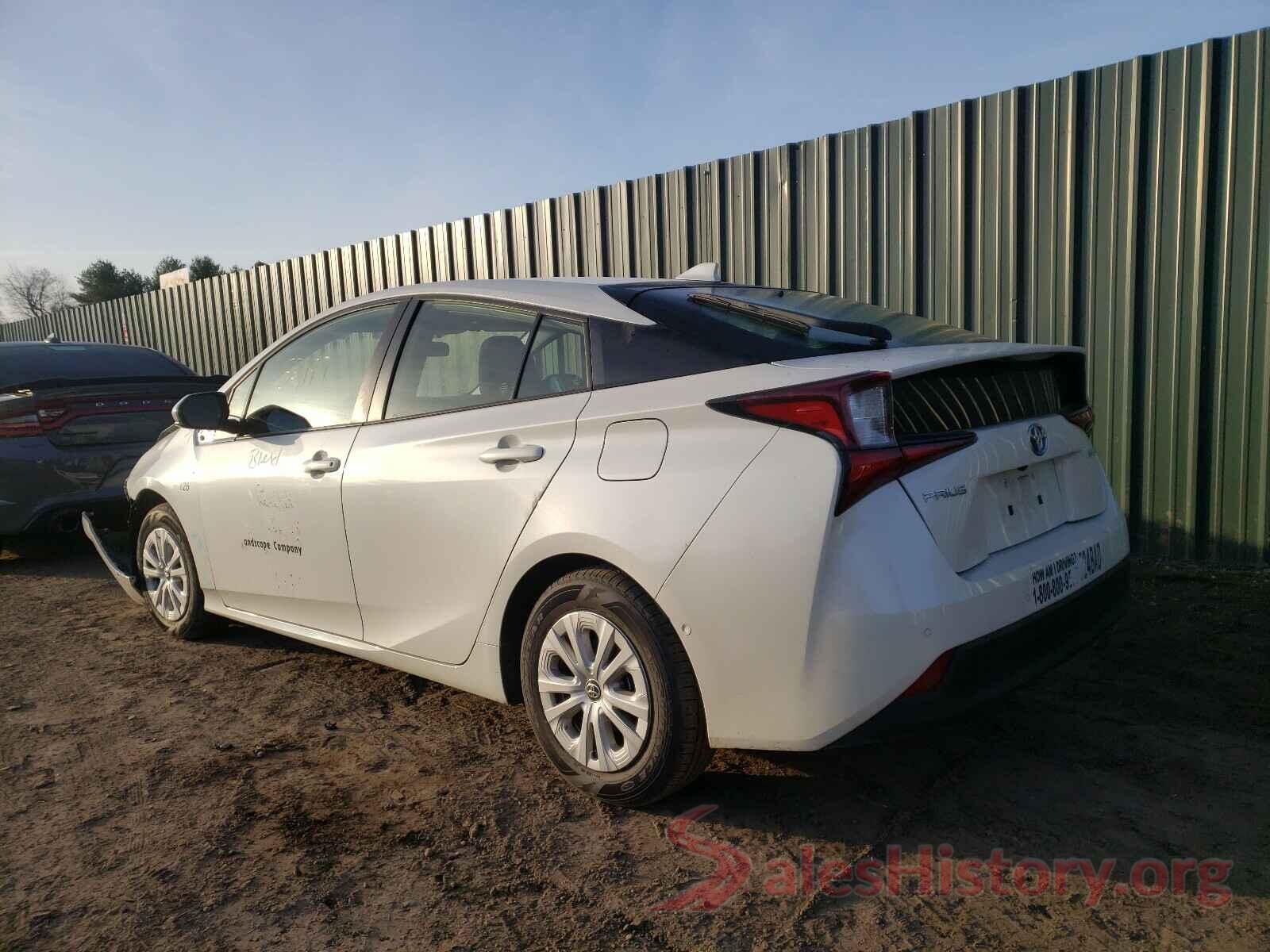 JTDKARFU9K3076824 2019 TOYOTA PRIUS