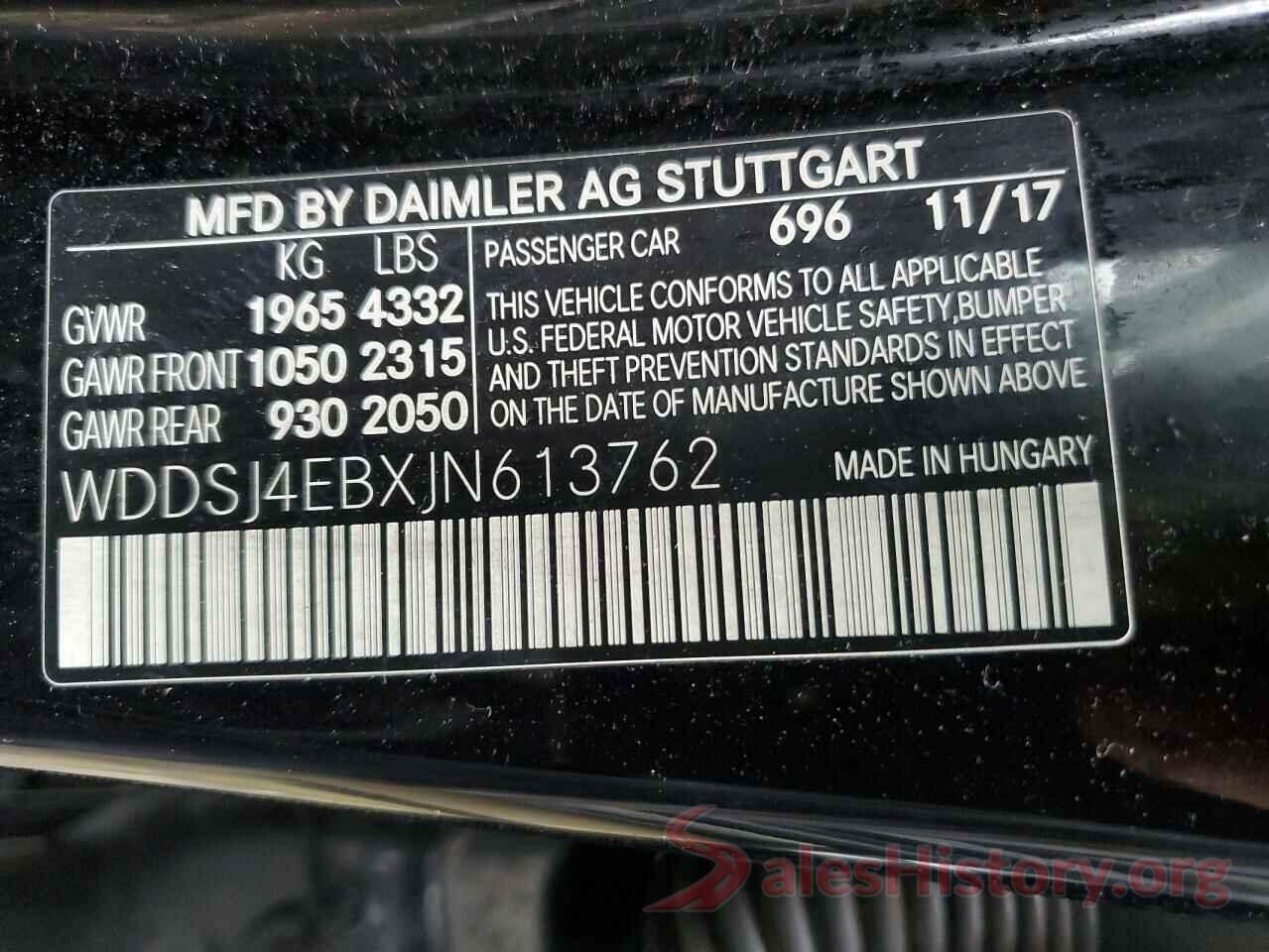 WDDSJ4EBXJN613762 2018 MERCEDES-BENZ CLA-CLASS