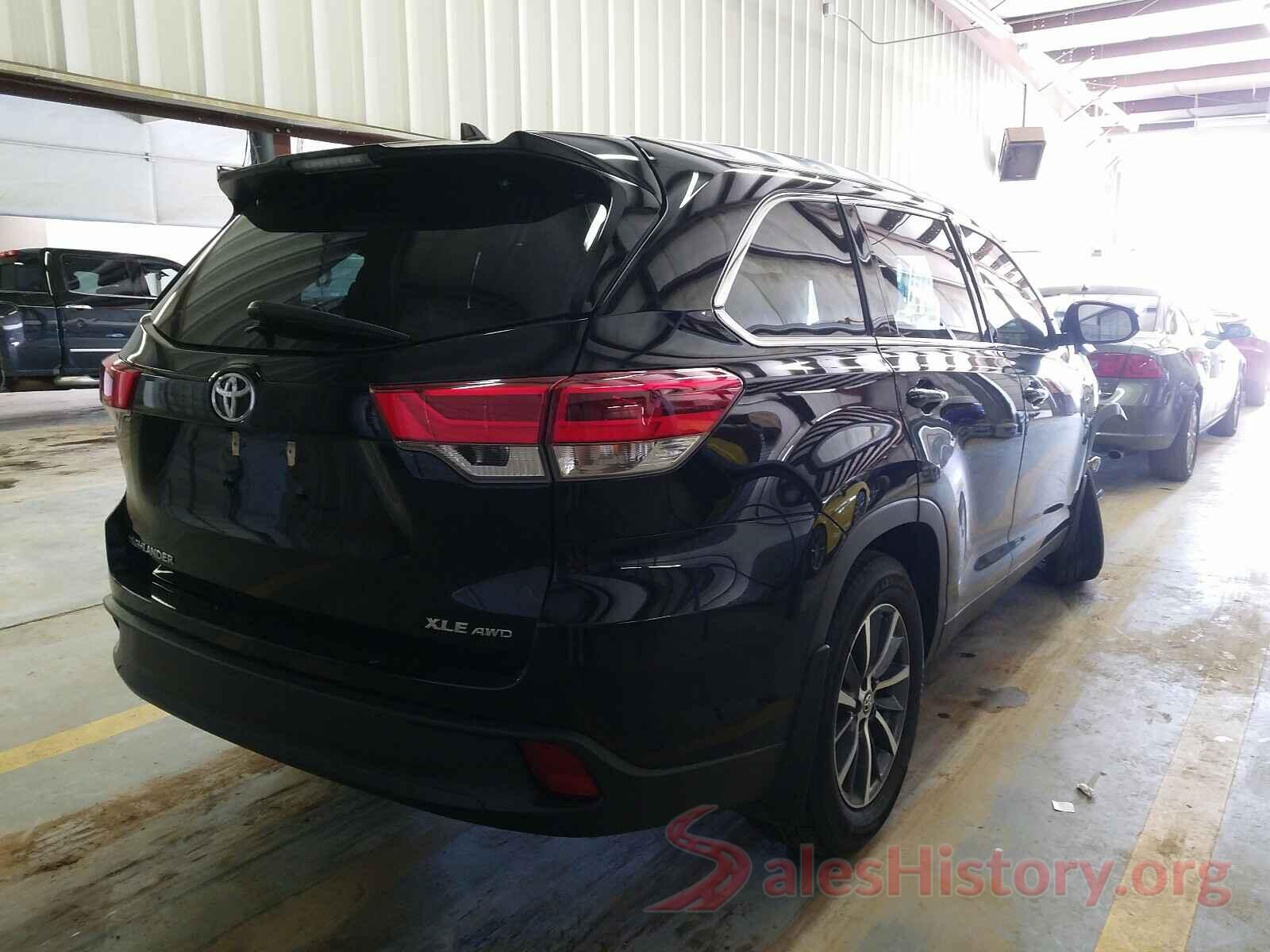 5TDJZRFH4KS595477 2019 TOYOTA HIGHLANDER