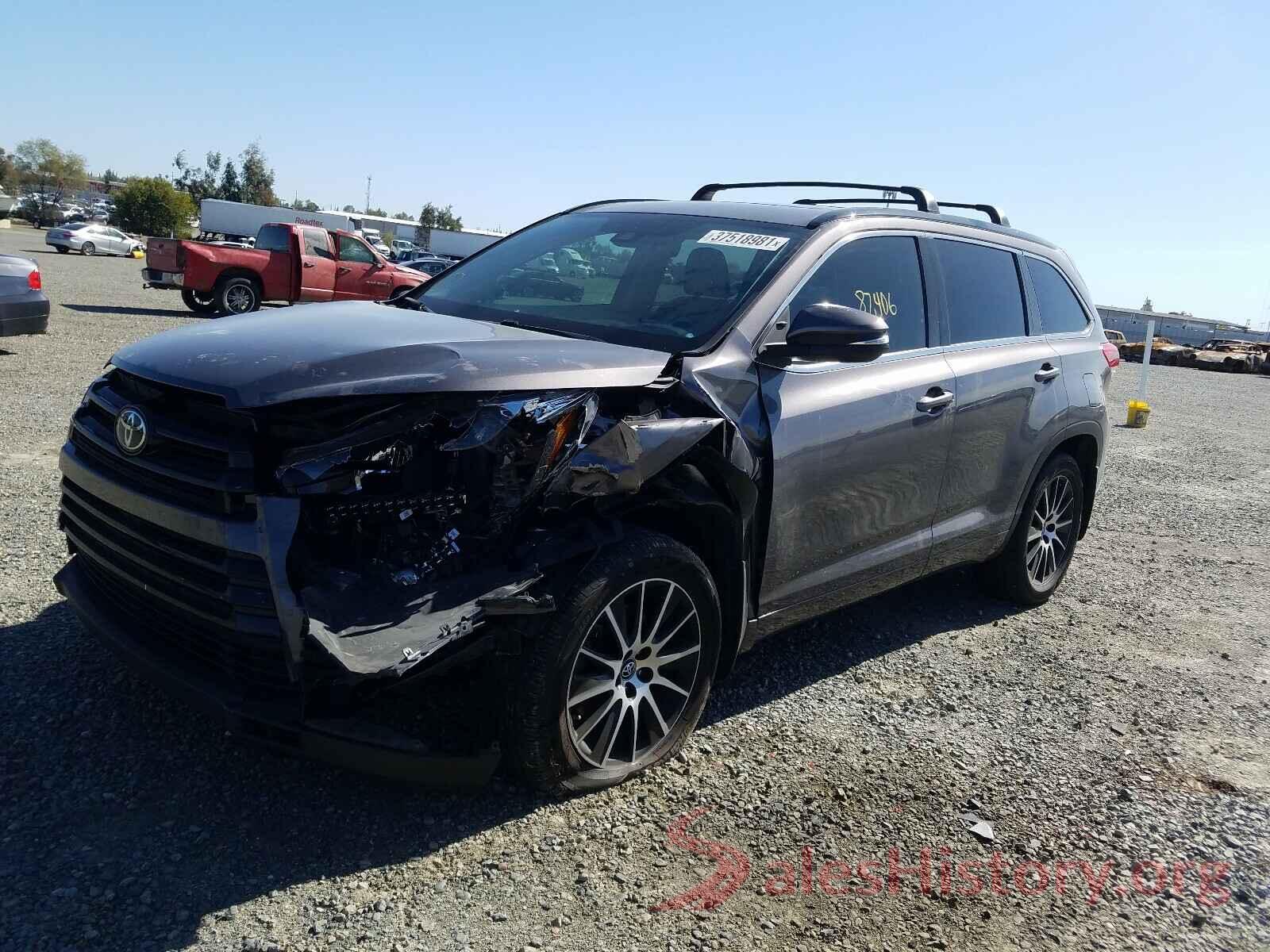 5TDJZRFH0HS445990 2017 TOYOTA HIGHLANDER