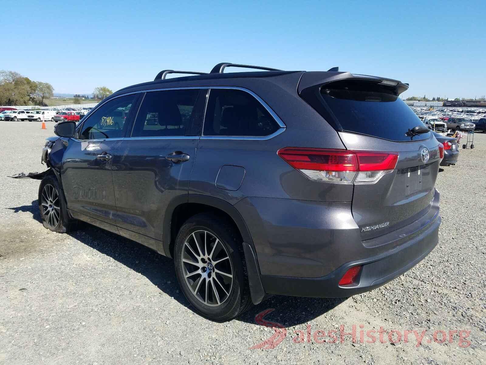 5TDJZRFH0HS445990 2017 TOYOTA HIGHLANDER