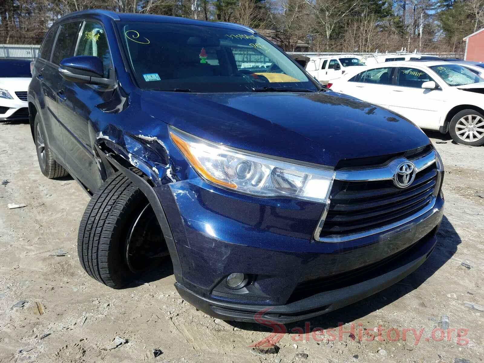 5TDJKRFH2GS331606 2016 TOYOTA HIGHLANDER