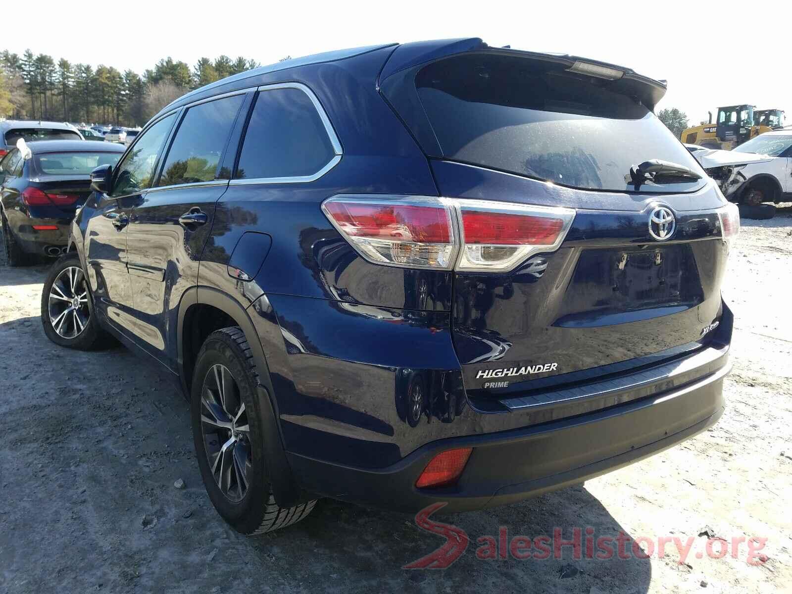 5TDJKRFH2GS331606 2016 TOYOTA HIGHLANDER