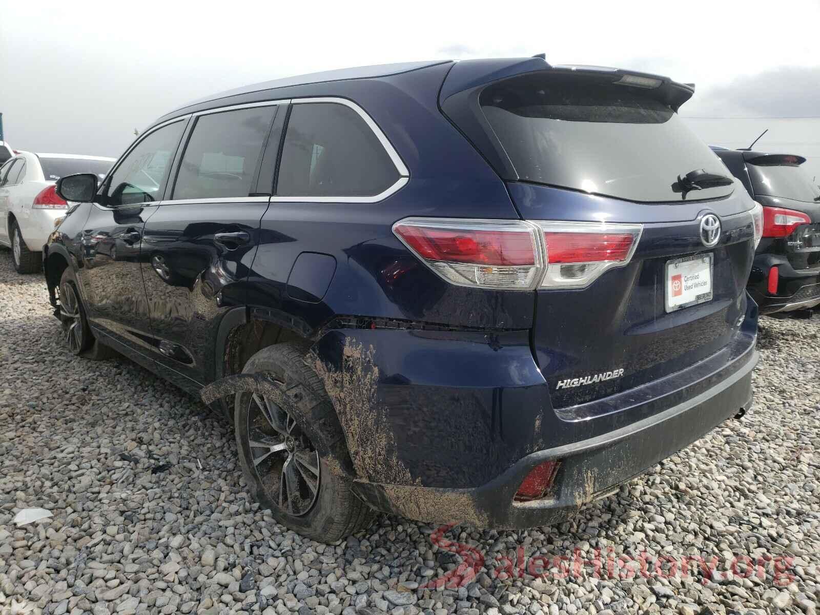 5TDKKRFH5GS181740 2016 TOYOTA HIGHLANDER