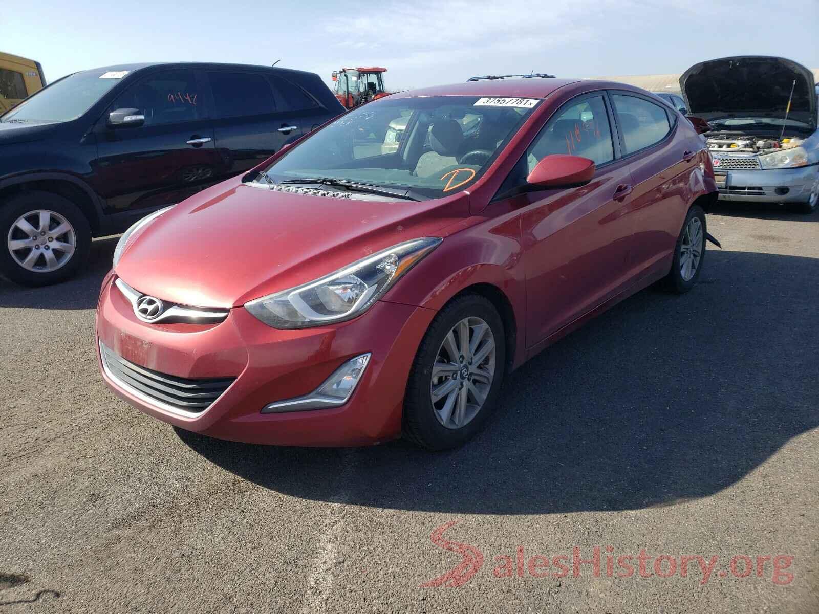 5NPDH4AE4GH688867 2016 HYUNDAI ELANTRA