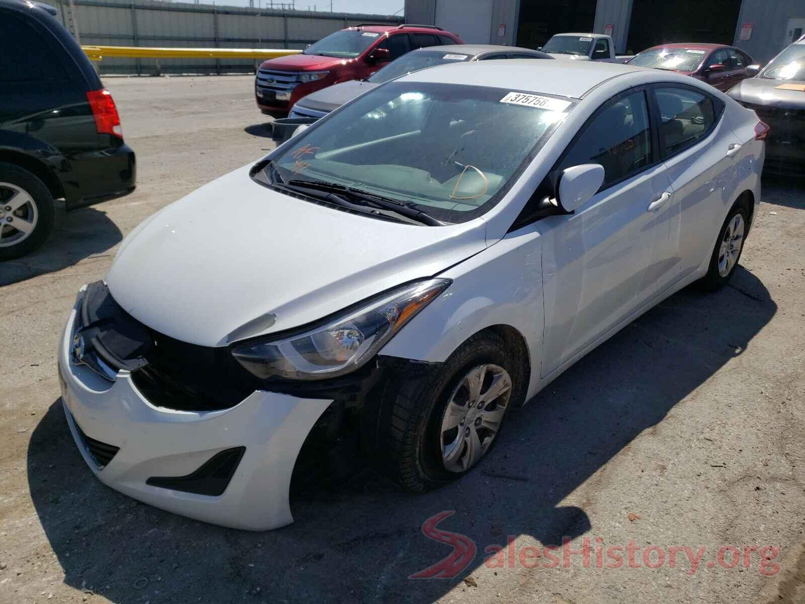 5NPDH4AE4GH718563 2016 HYUNDAI ELANTRA