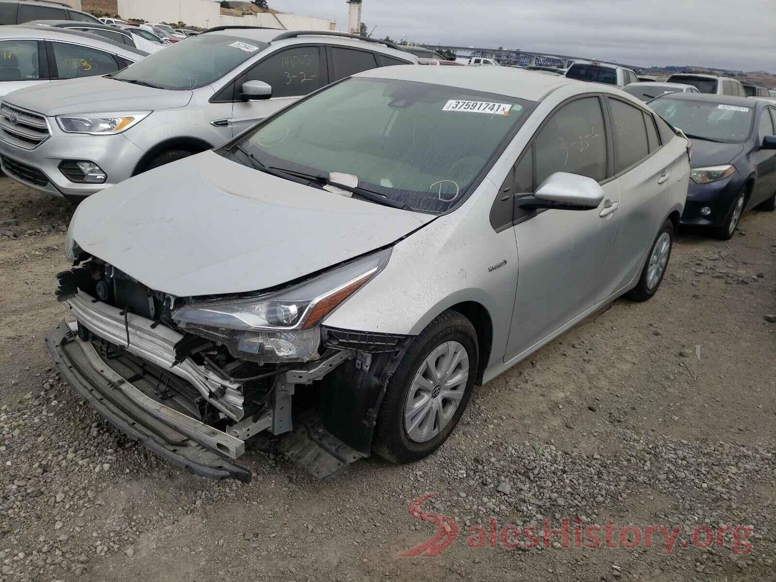 JTDKARFU8K3088785 2019 TOYOTA PRIUS