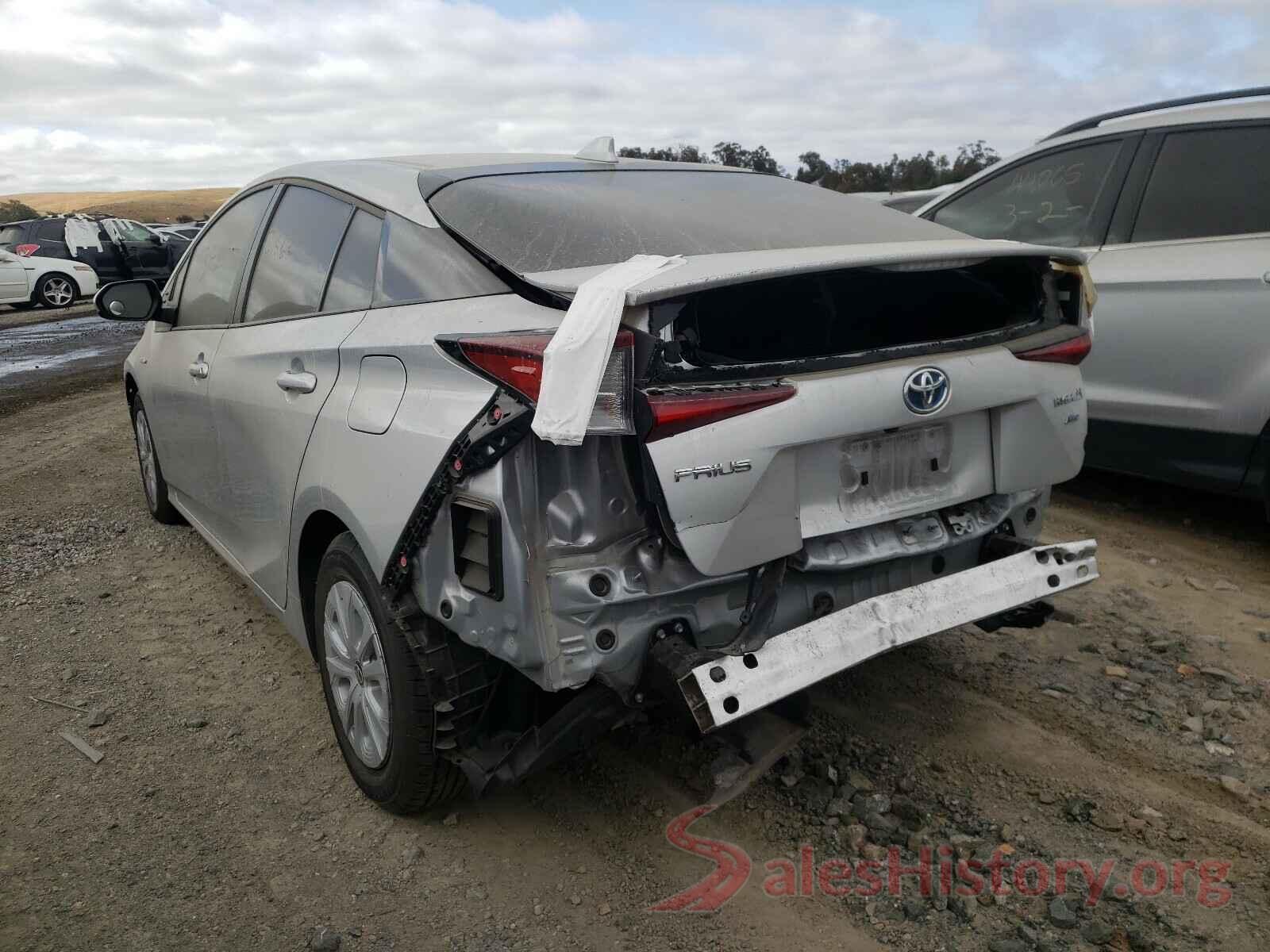 JTDKARFU8K3088785 2019 TOYOTA PRIUS