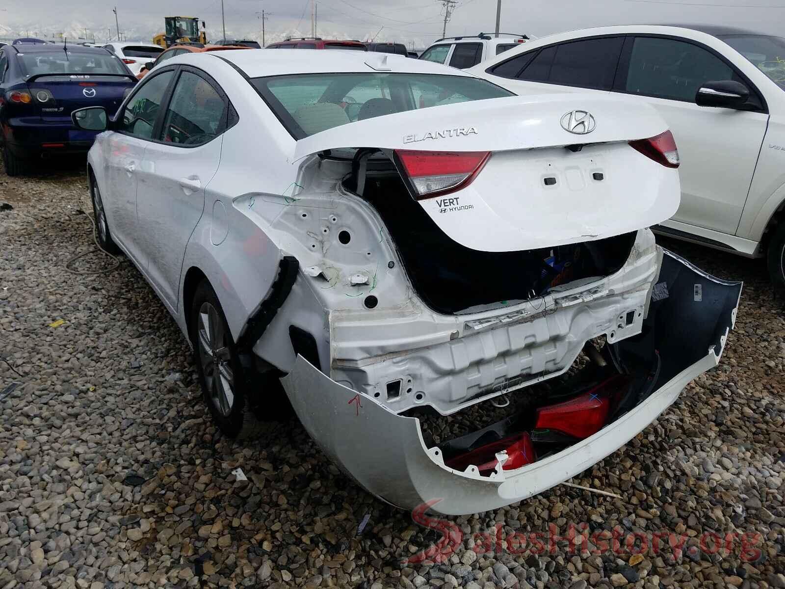 5NPDH4AE3GH667783 2016 HYUNDAI ELANTRA