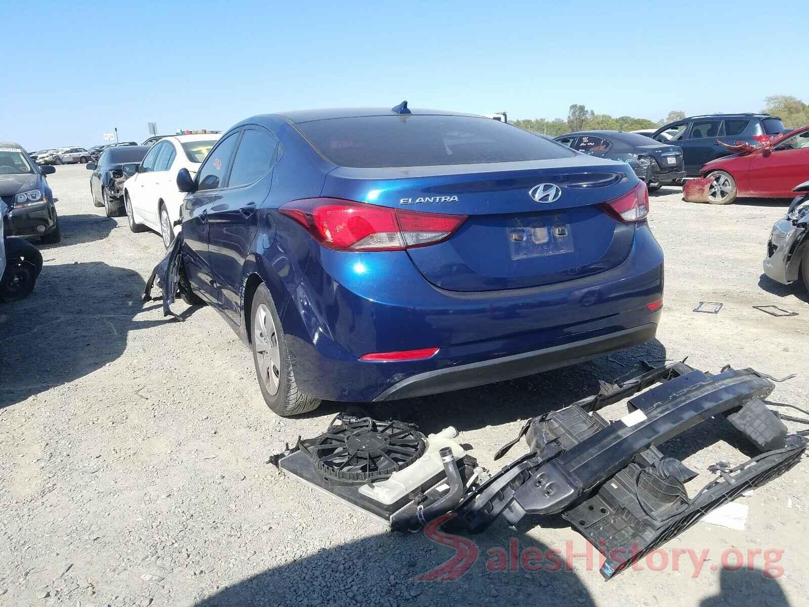 5NPDH4AEXGH724481 2016 HYUNDAI ELANTRA