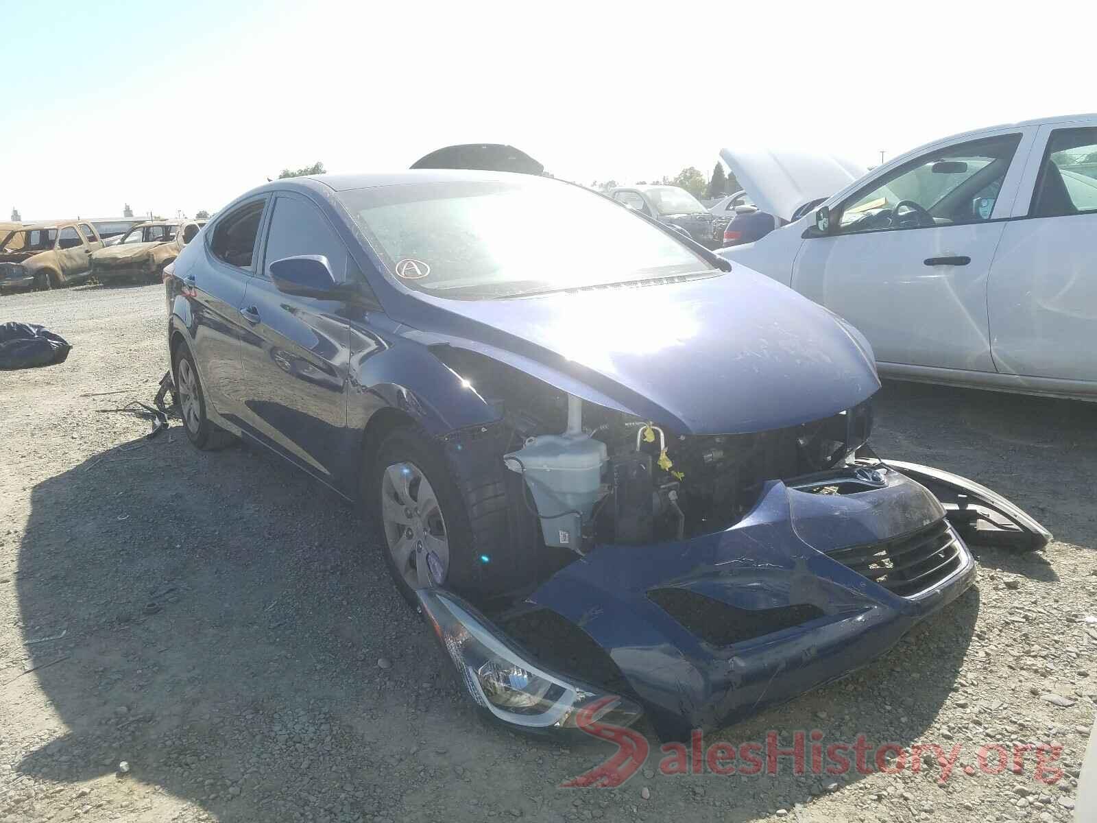 5NPDH4AEXGH724481 2016 HYUNDAI ELANTRA