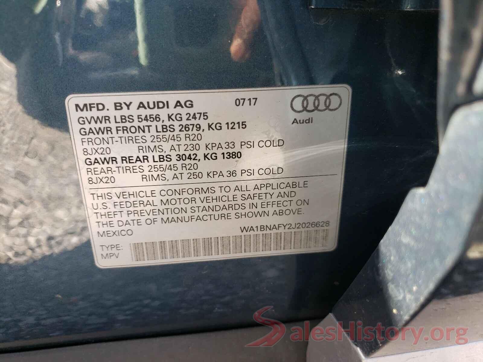 WA1BNAFY2J2026628 2018 AUDI Q5