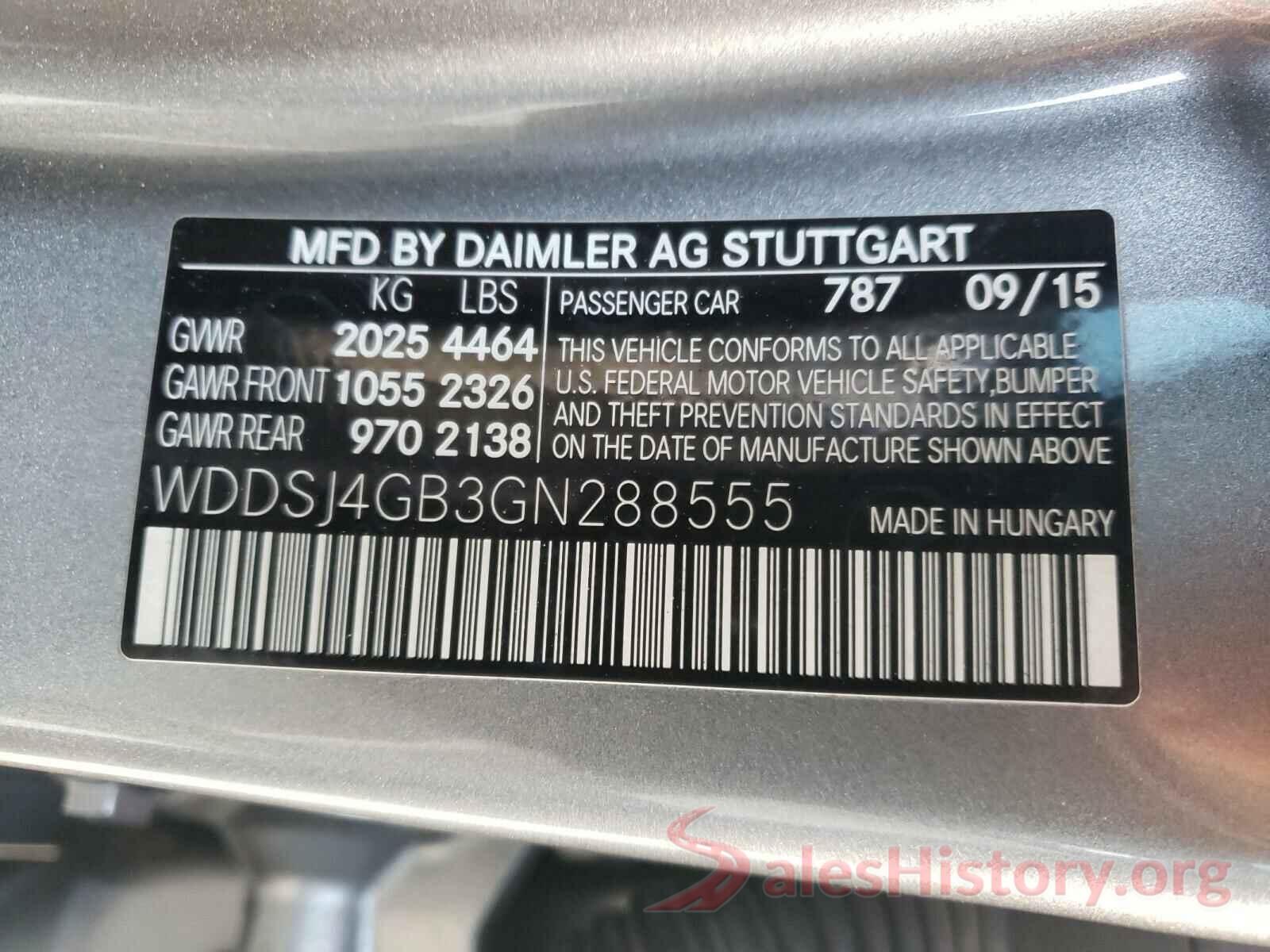 WDDSJ4GB3GN288555 2016 MERCEDES-BENZ CLA-CLASS