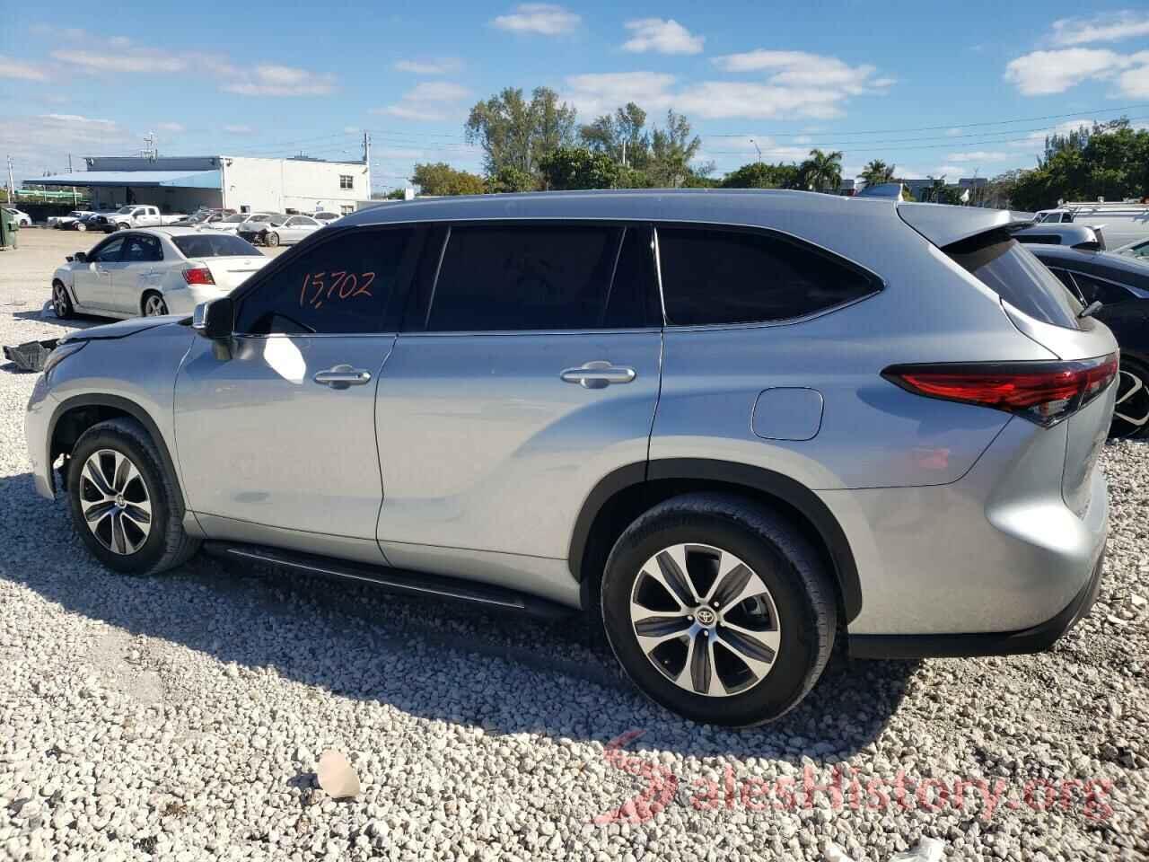 5TDGZRAH2NS104345 2022 TOYOTA HIGHLANDER