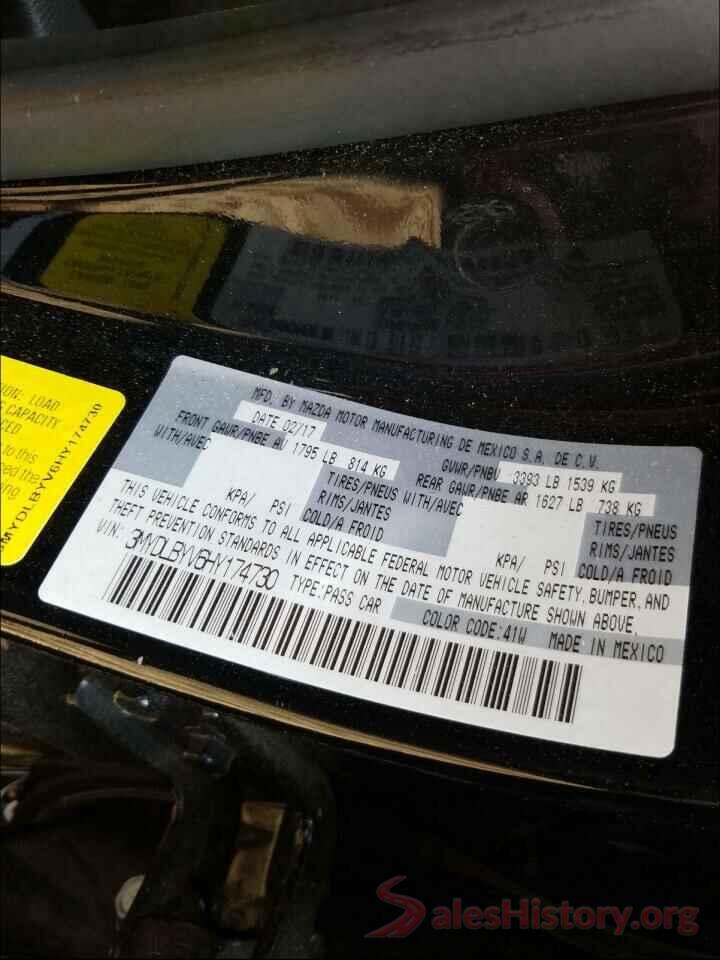 3MYDLBYV6HY174730 2017 TOYOTA YARIS