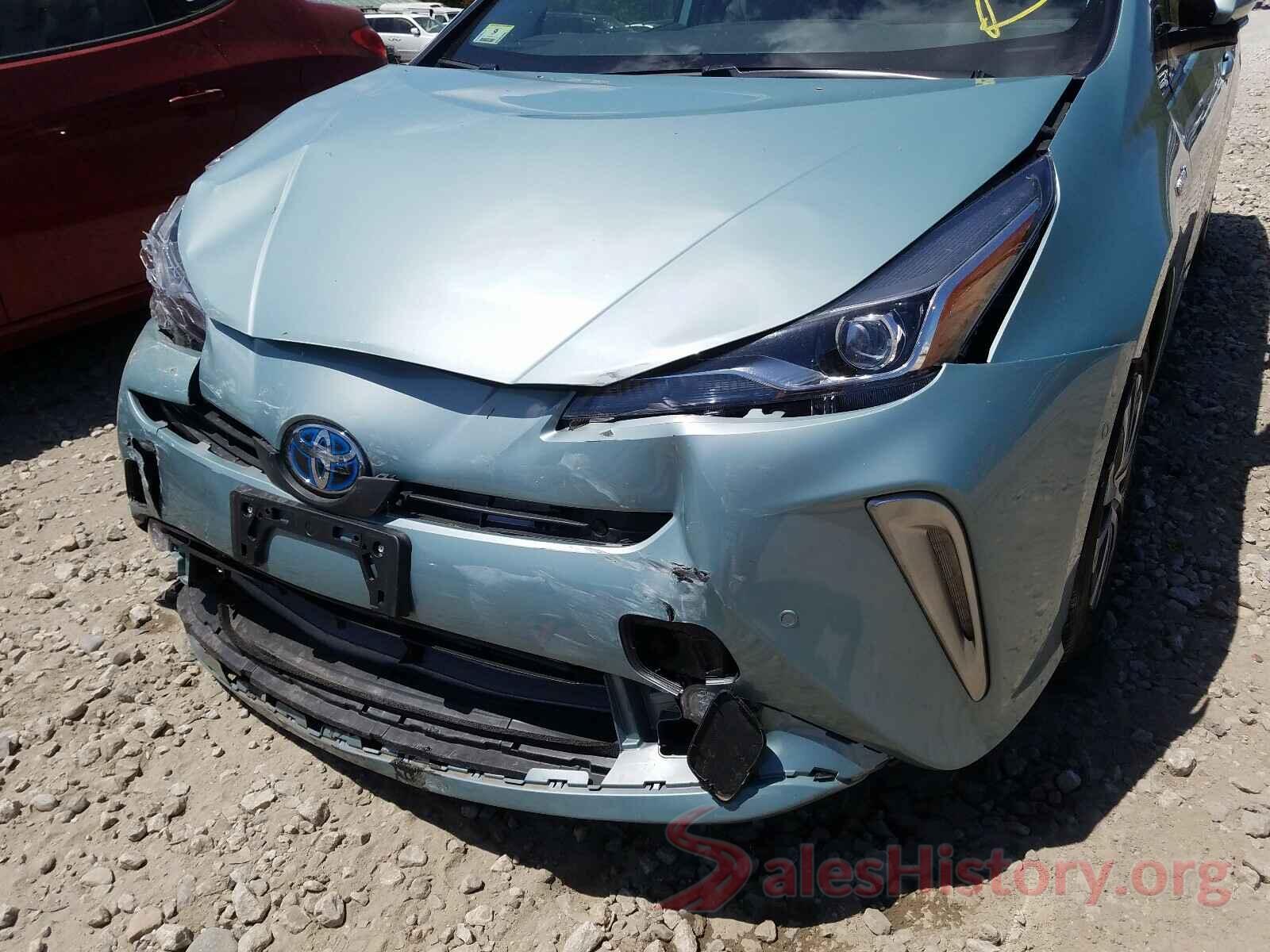 JTDL9RFU0K3011017 2019 TOYOTA PRIUS