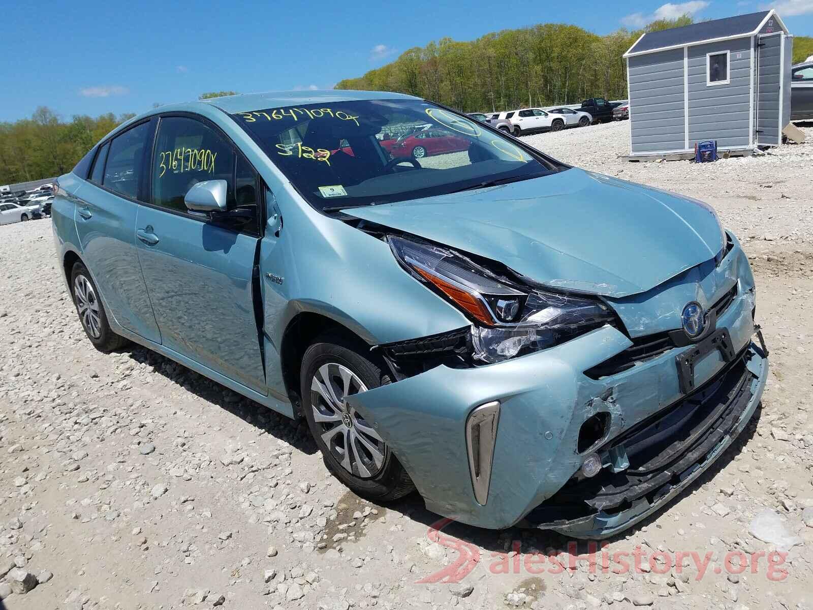 JTDL9RFU0K3011017 2019 TOYOTA PRIUS