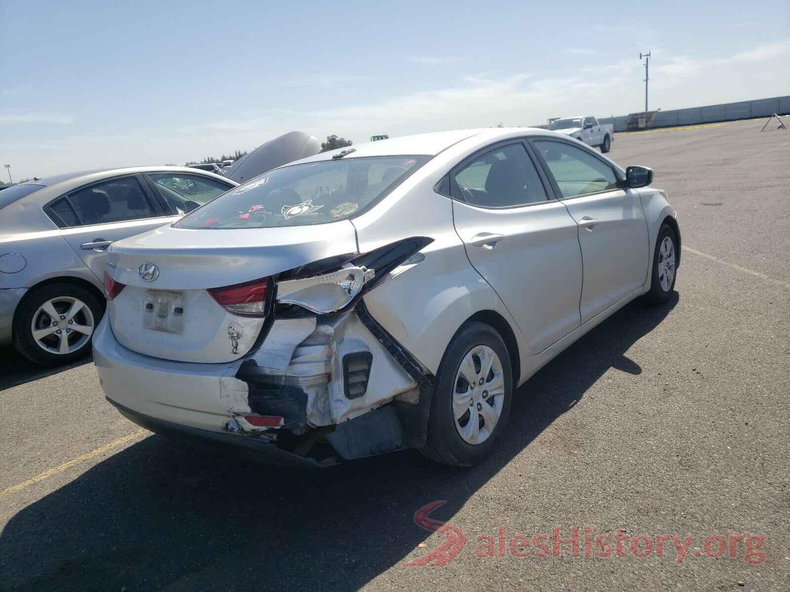 5NPDH4AEXGH714436 2016 HYUNDAI ELANTRA