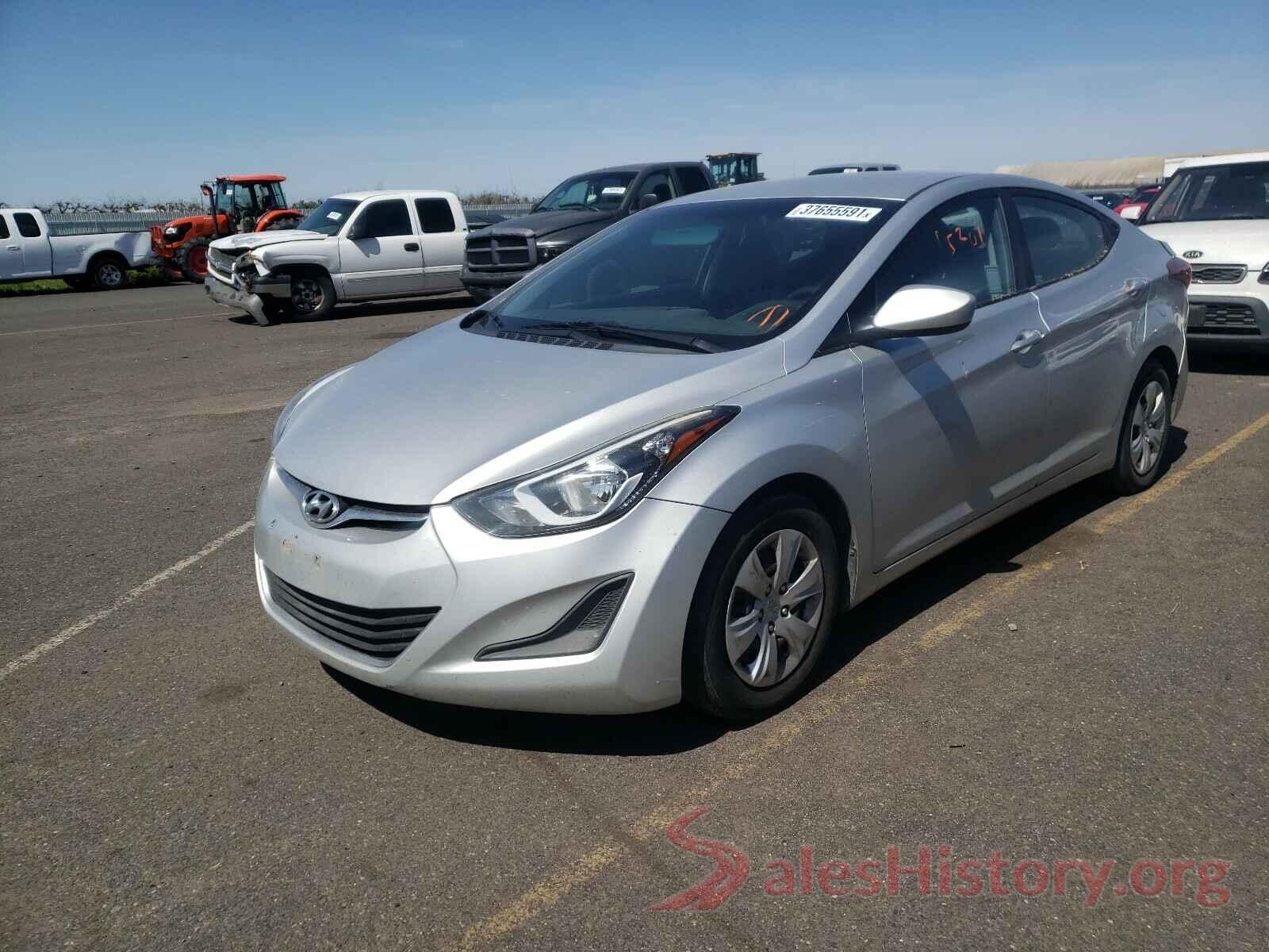 5NPDH4AEXGH714436 2016 HYUNDAI ELANTRA