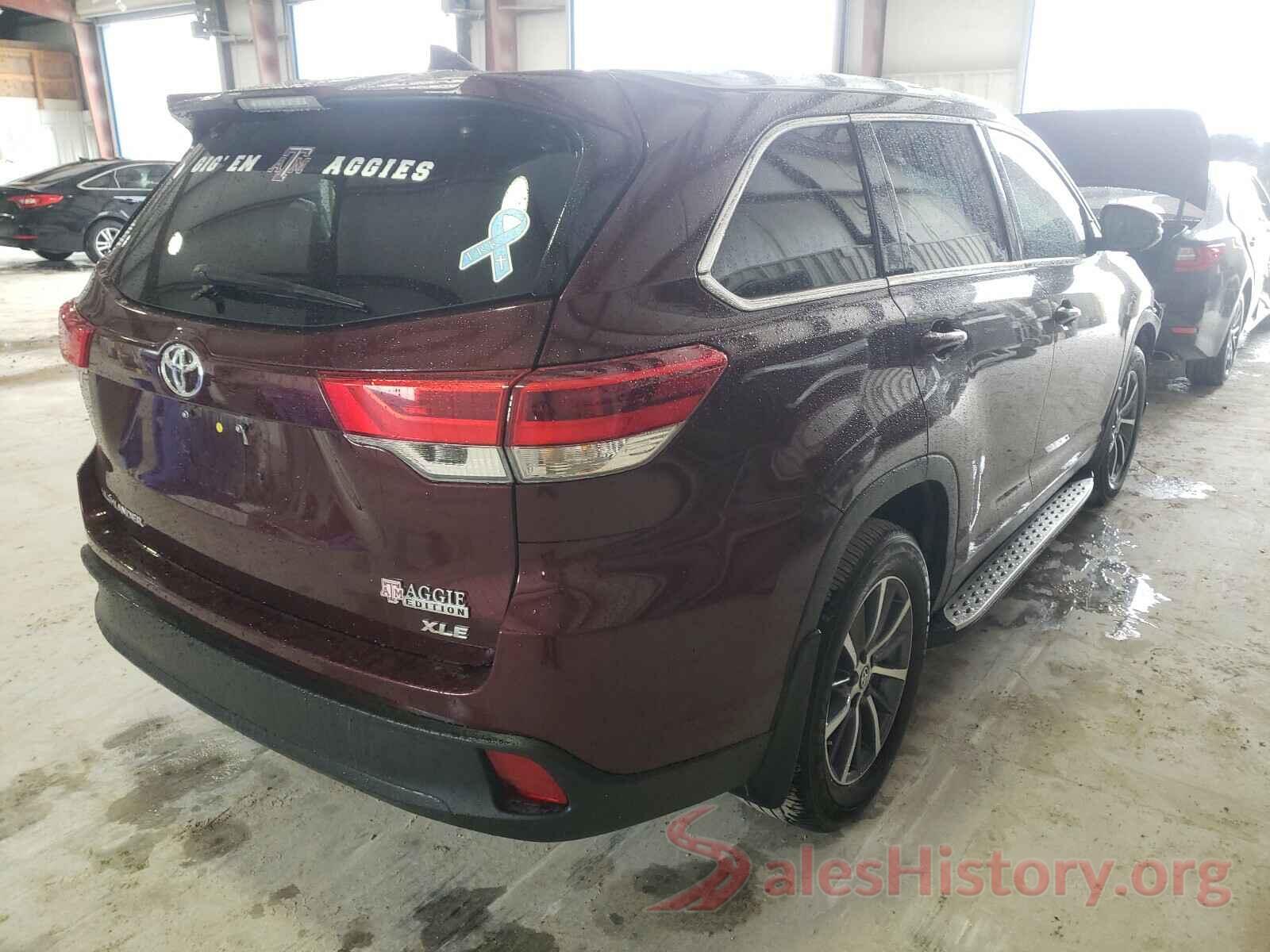 5TDKZRFHXKS333144 2019 TOYOTA HIGHLANDER