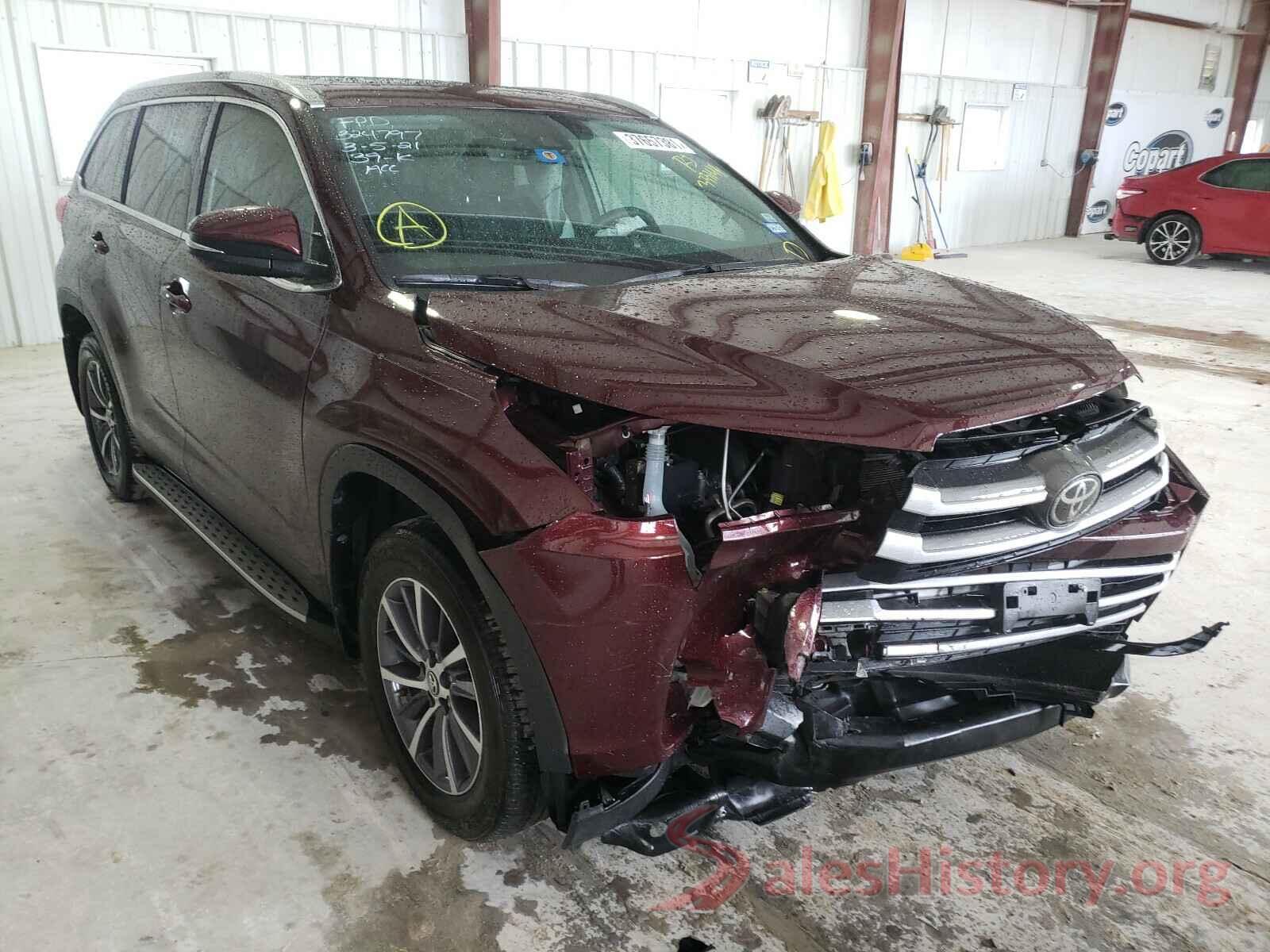 5TDKZRFHXKS333144 2019 TOYOTA HIGHLANDER