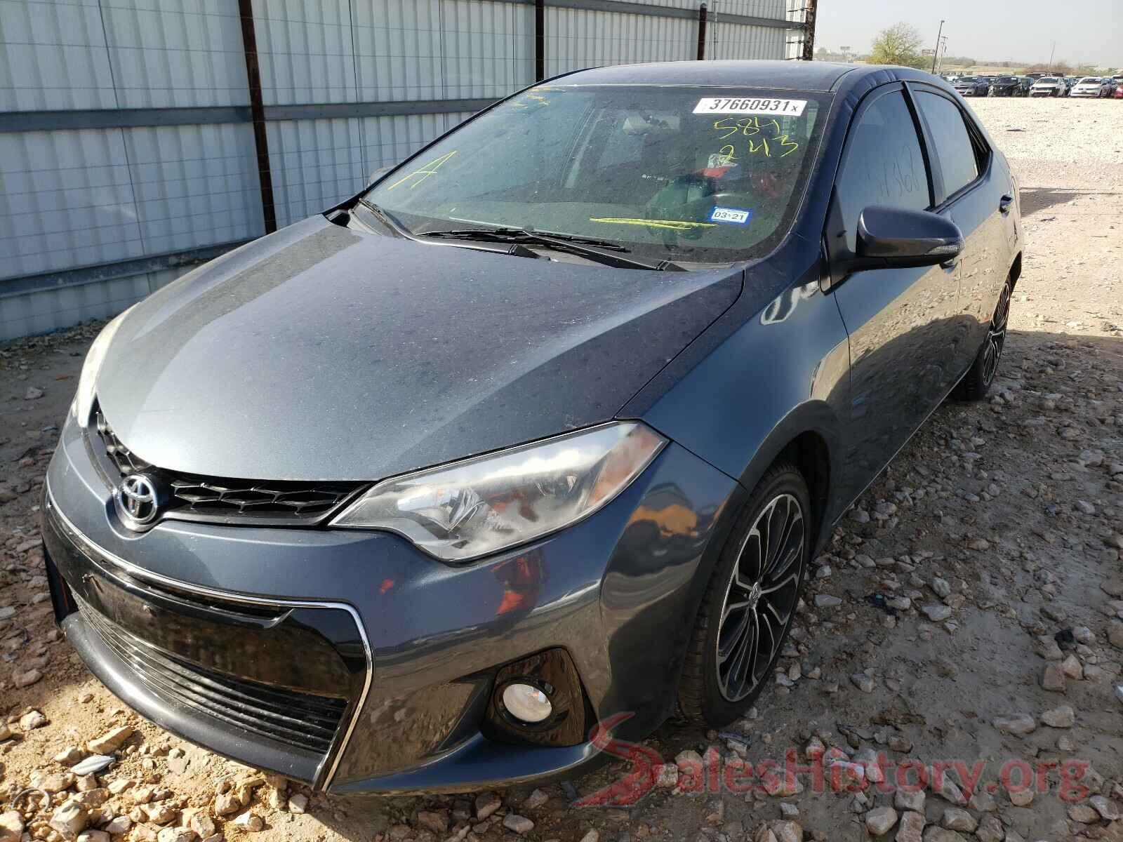 2T1BURHE4GC584243 2016 TOYOTA COROLLA