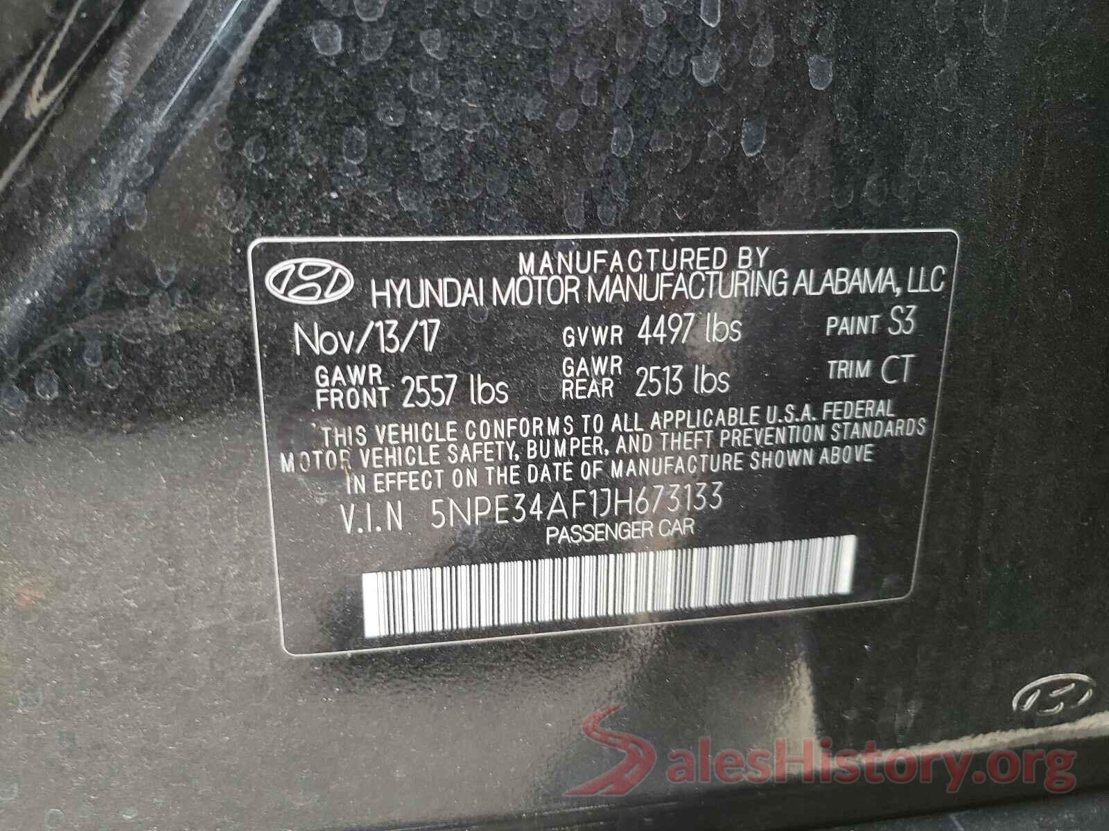 5NPE34AF1JH673133 2018 HYUNDAI SONATA