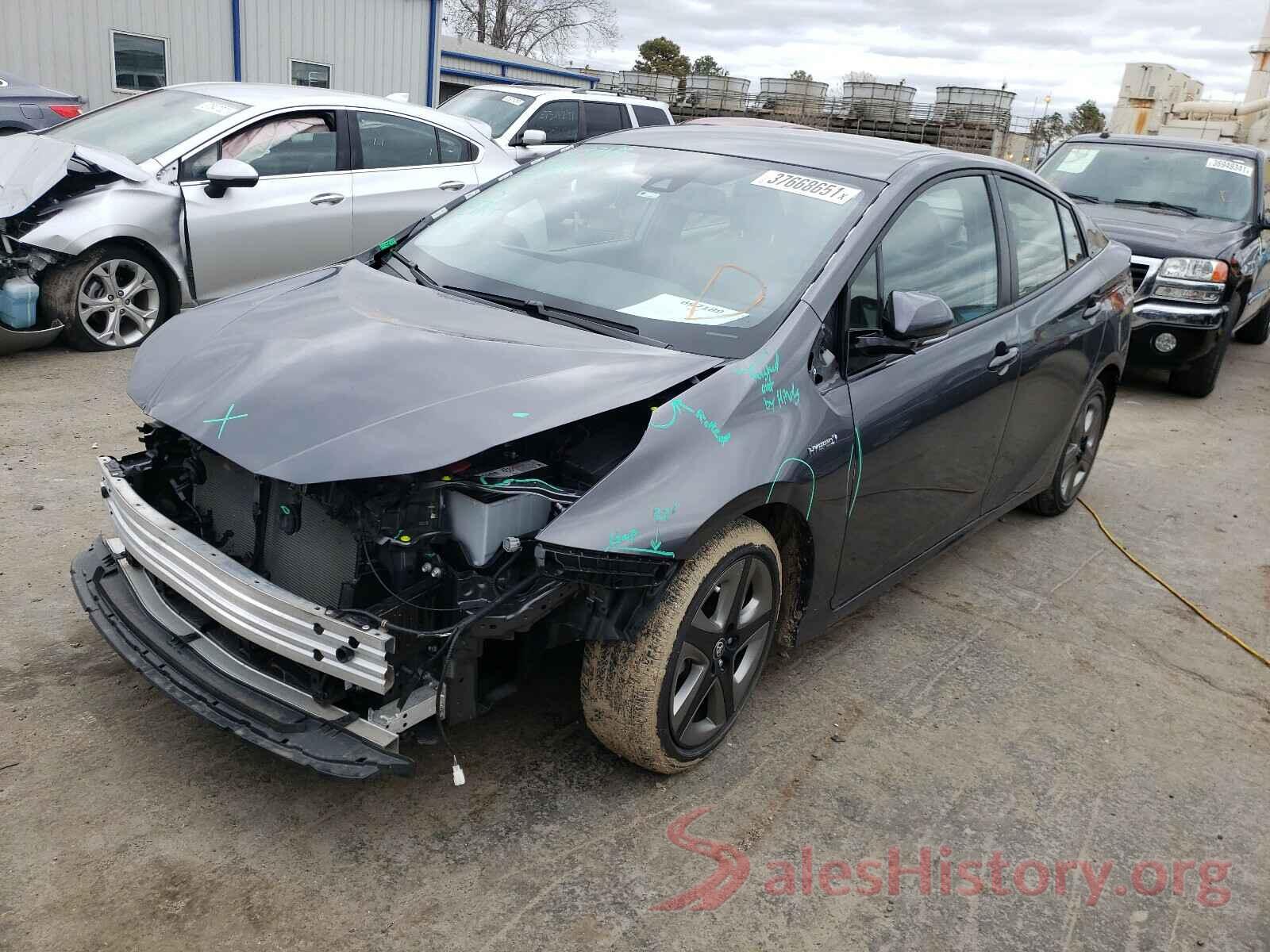 JTDKARFU7K3083397 2019 TOYOTA PRIUS