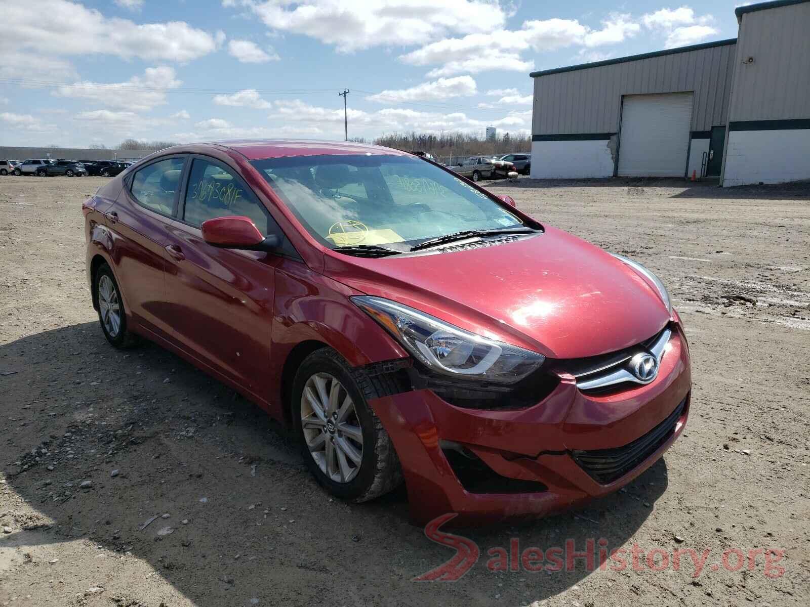 5NPDH4AE2GH661778 2016 HYUNDAI ELANTRA