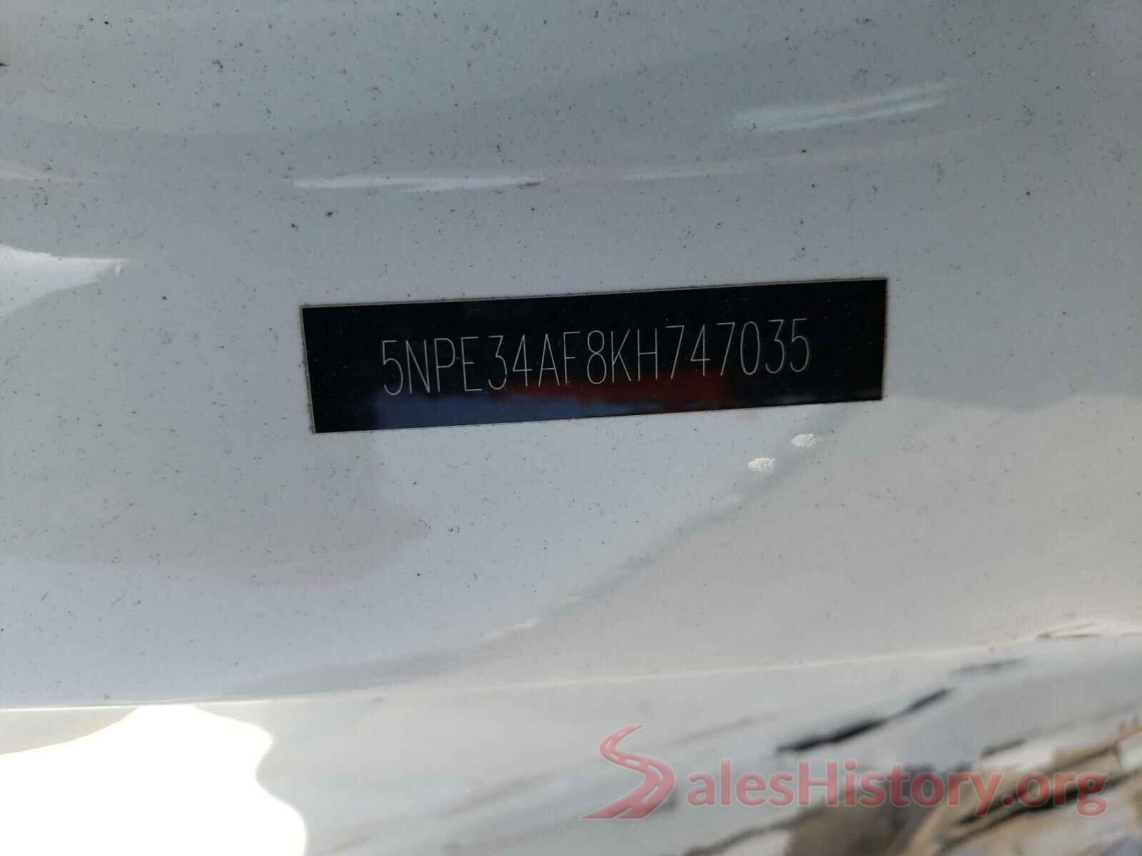 5NPE34AF8KH747035 2019 HYUNDAI SONATA