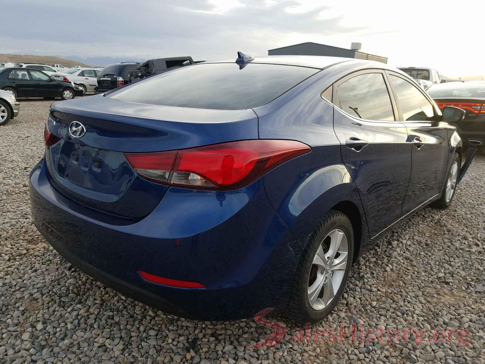 5NPDH4AE9GH784395 2016 HYUNDAI ELANTRA