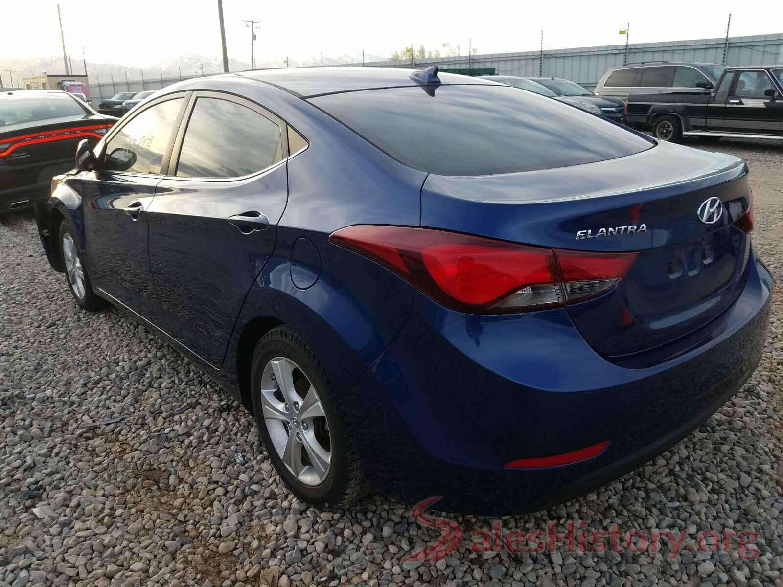 5NPDH4AE9GH784395 2016 HYUNDAI ELANTRA