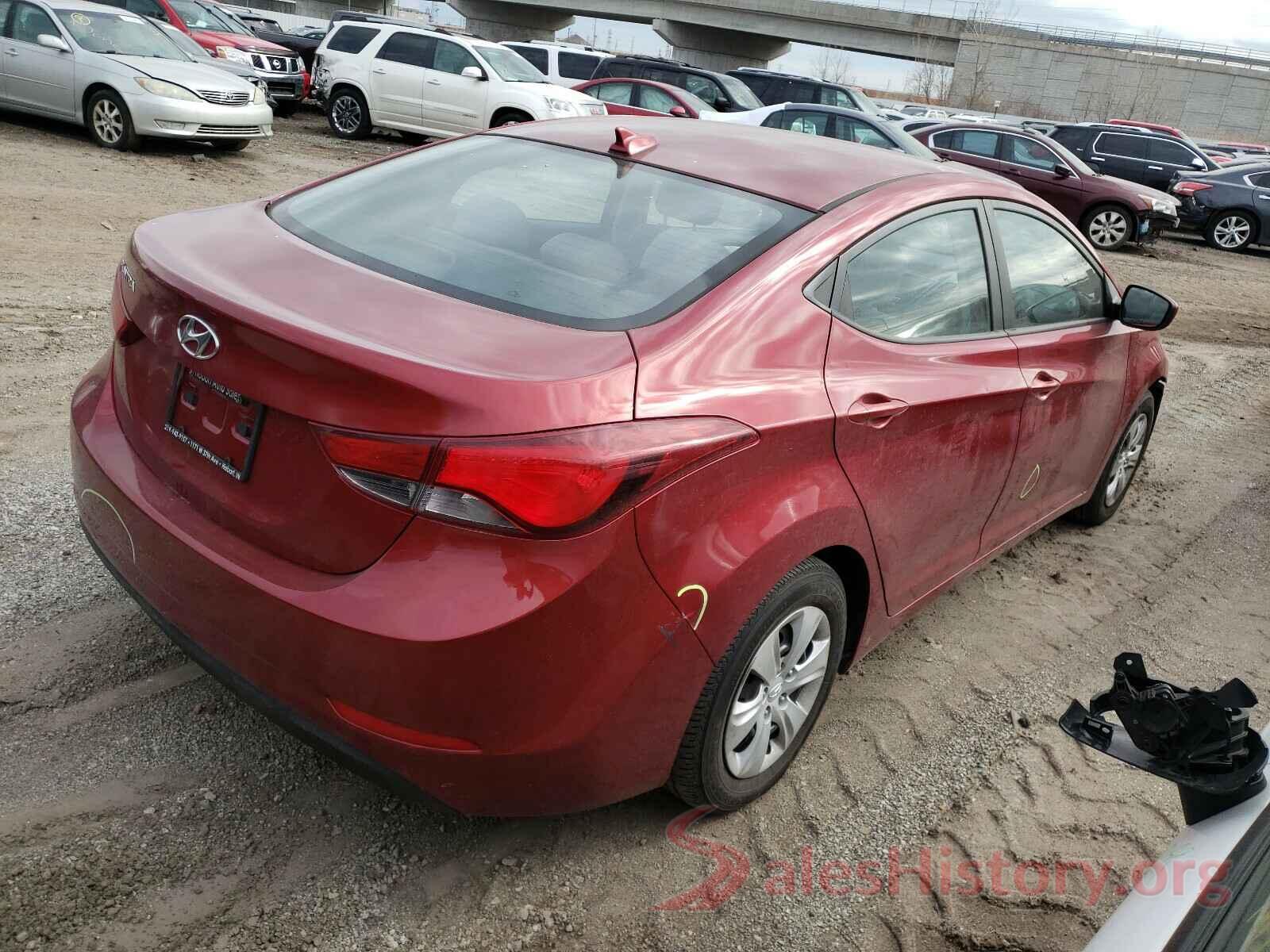 5NPDH4AE5GH783423 2016 HYUNDAI ELANTRA