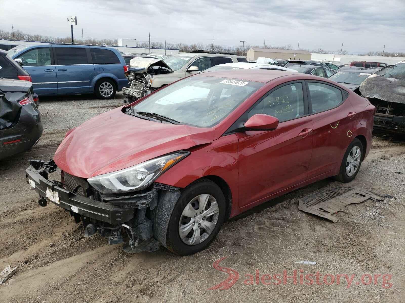 5NPDH4AE5GH783423 2016 HYUNDAI ELANTRA