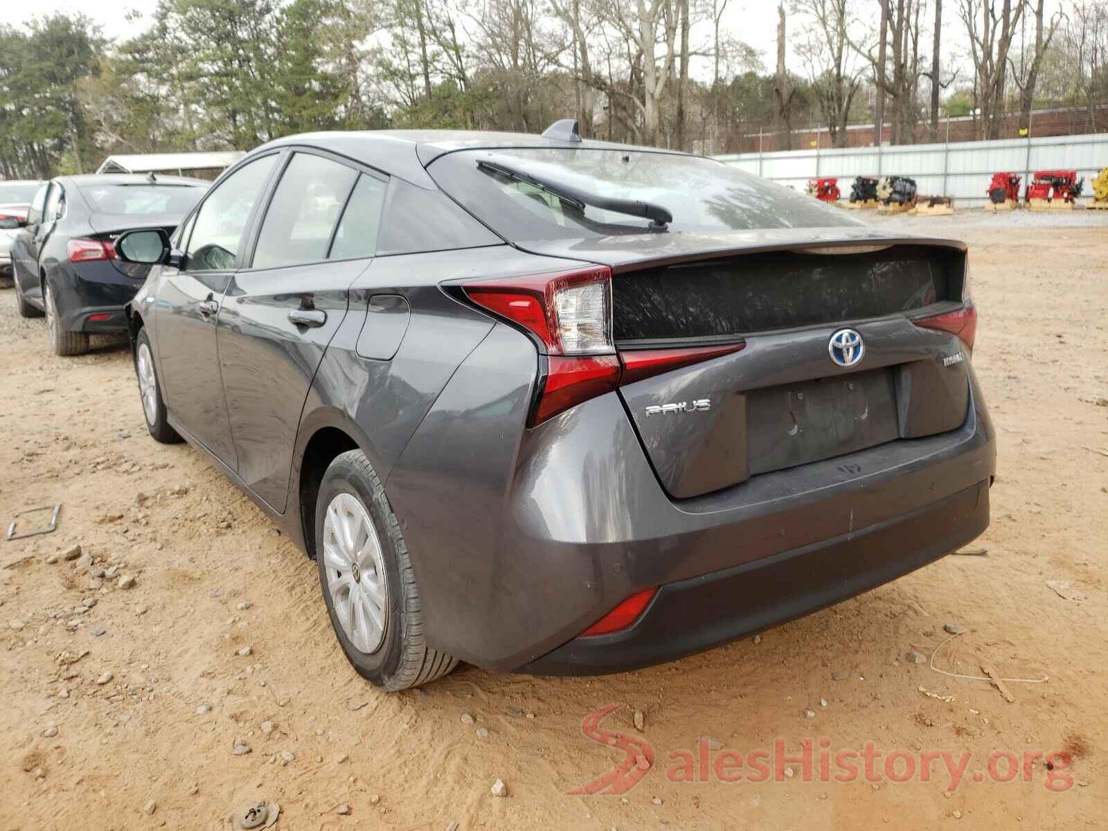 JTDKARFU6L3106881 2020 TOYOTA PRIUS