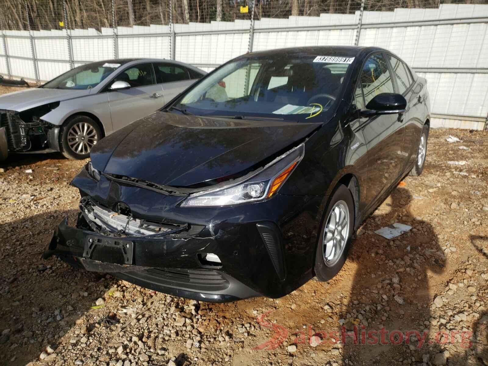 JTDKARFU8K3087250 2019 TOYOTA PRIUS