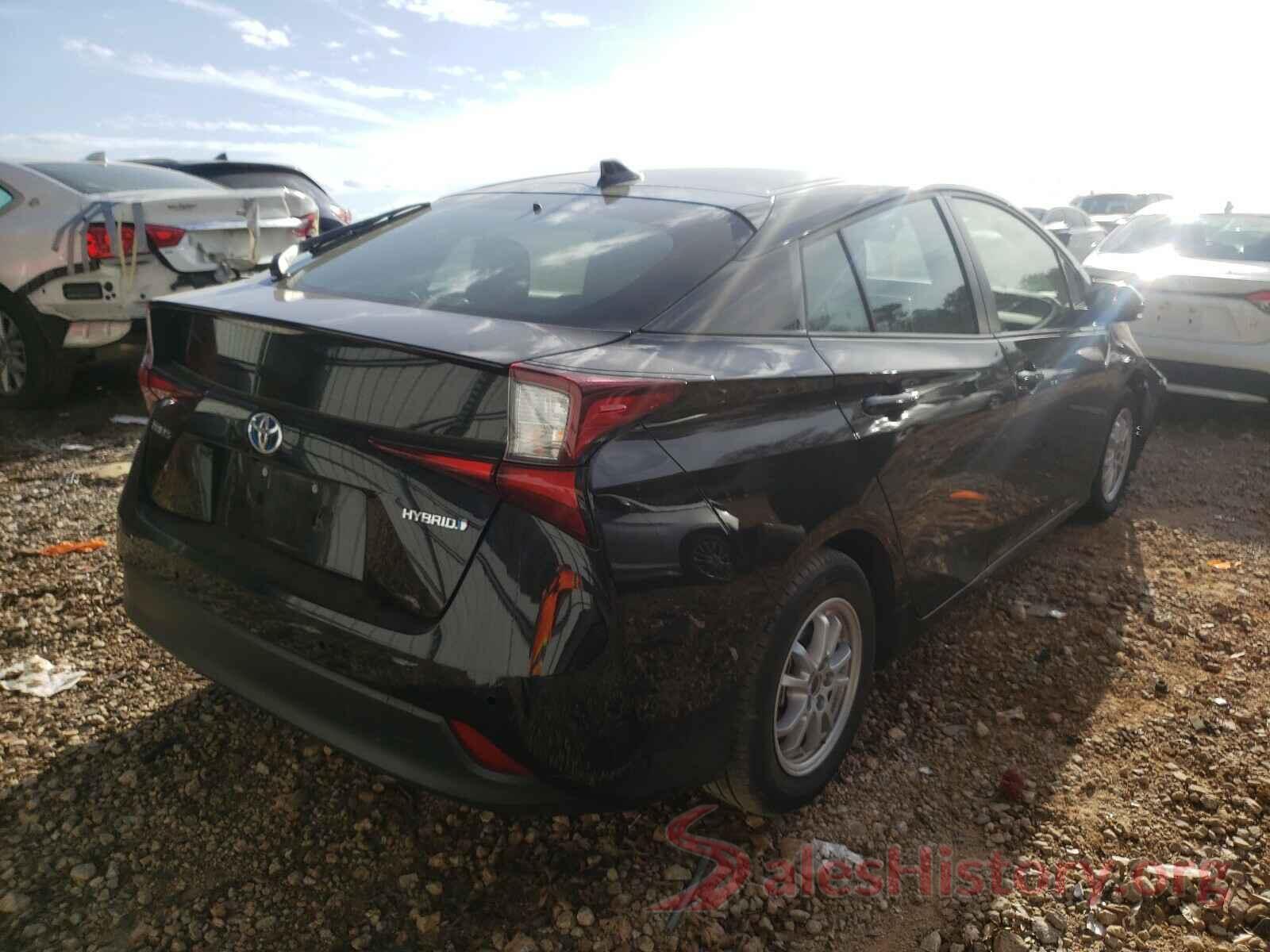 JTDKARFU8K3087250 2019 TOYOTA PRIUS