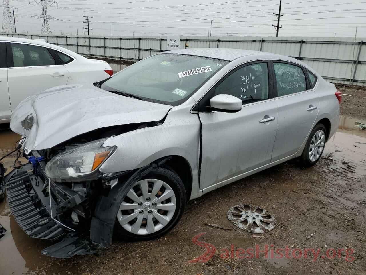 3N1AB7APXKY350492 2019 NISSAN SENTRA