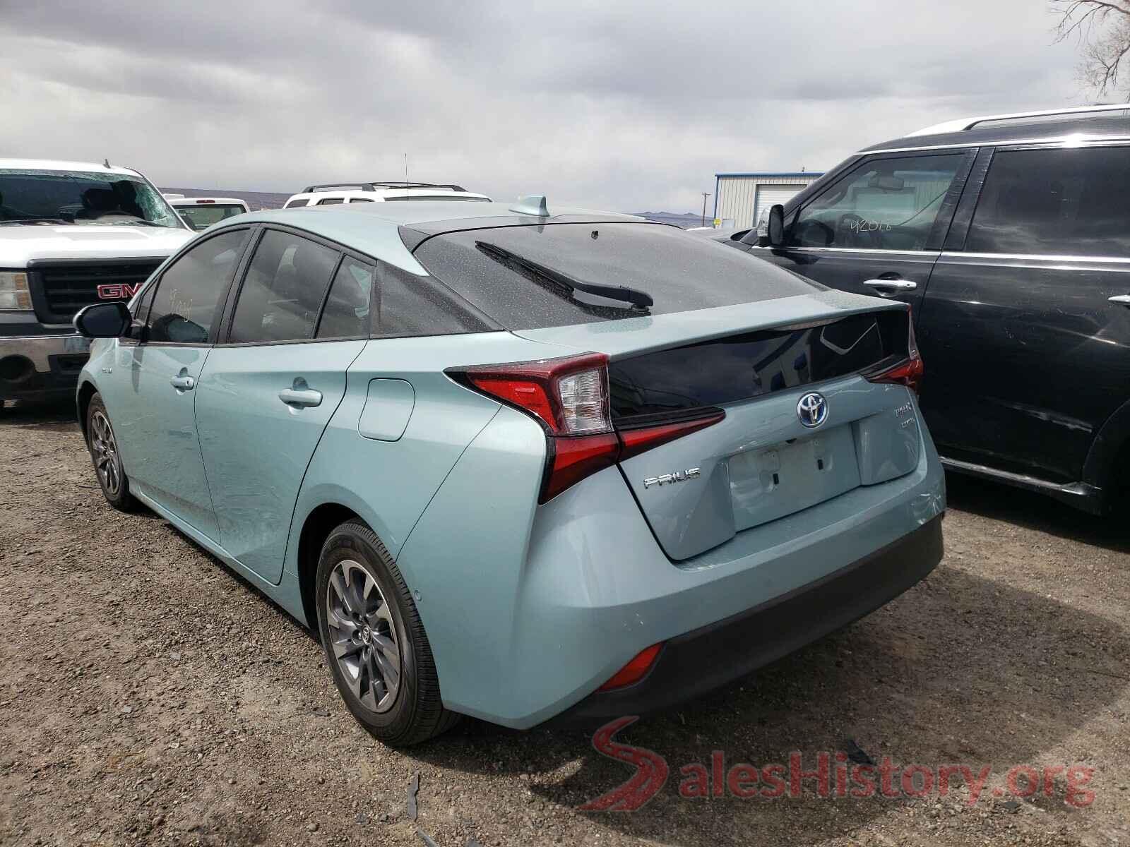 JTDKARFU7K3091693 2019 TOYOTA PRIUS