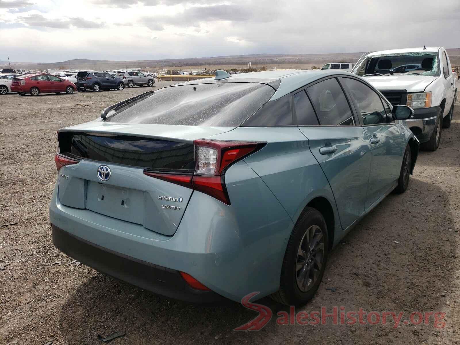 JTDKARFU7K3091693 2019 TOYOTA PRIUS